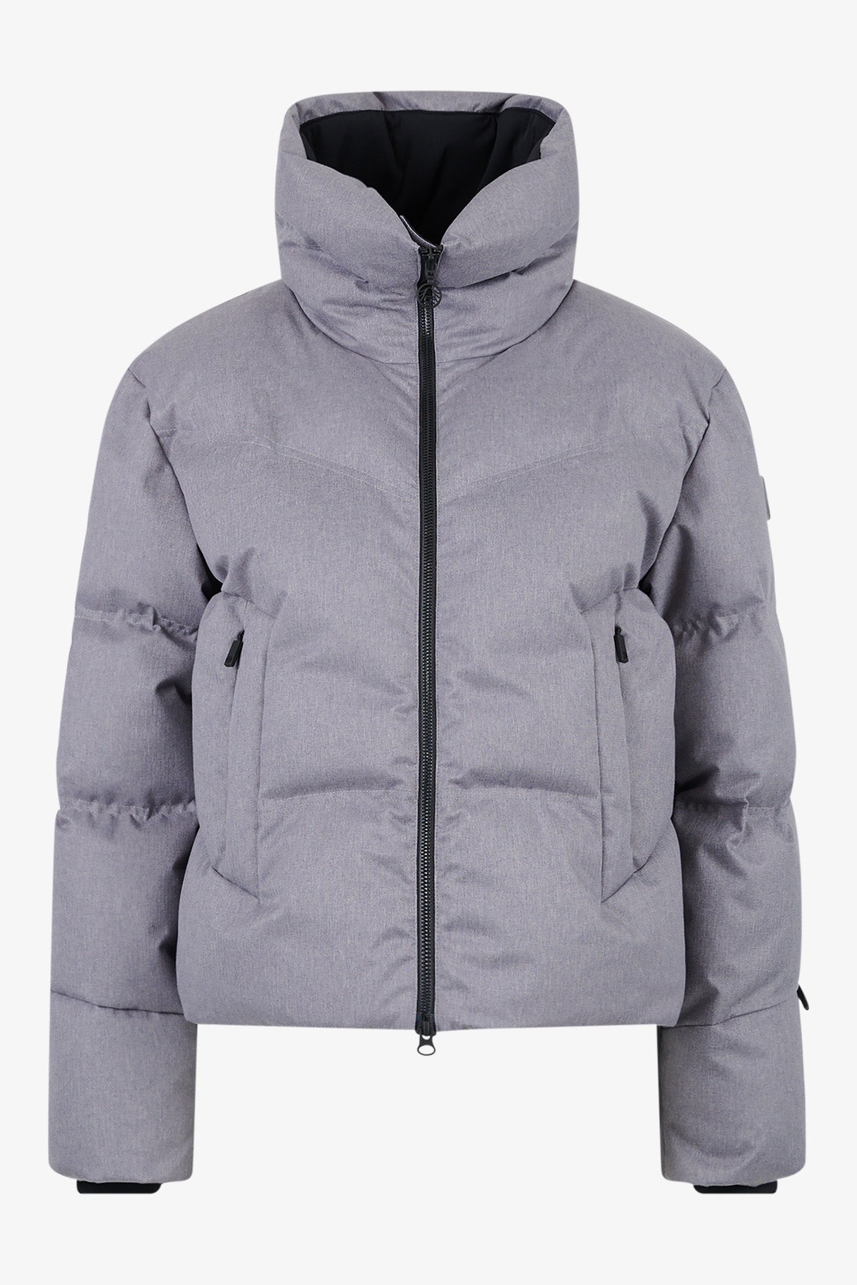 Szara puchowa kurtka narciarska Lana CH o.K.