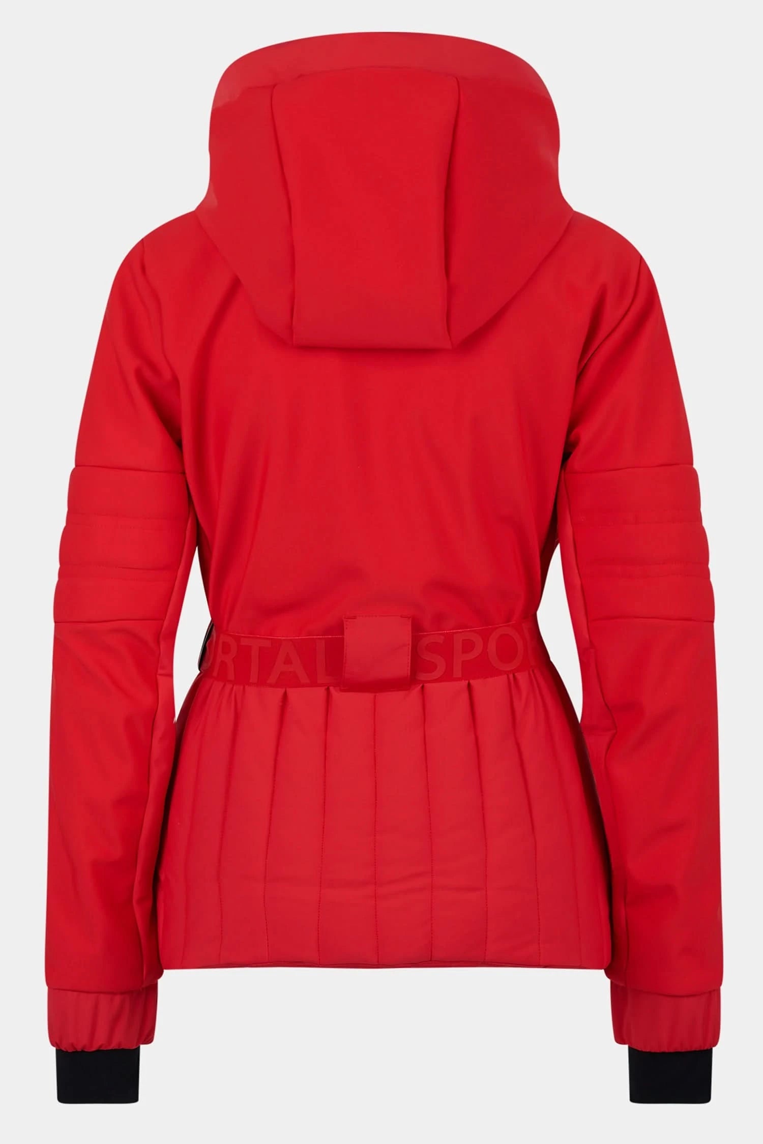 Frankfurt ST mK red belted ski jacket