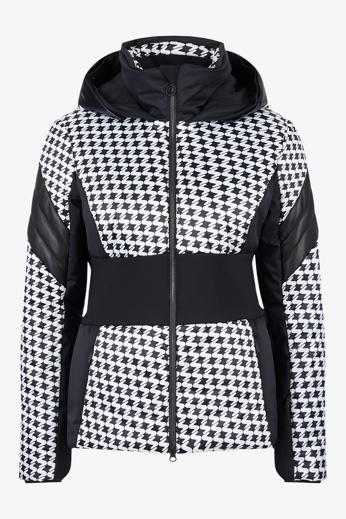 Black ski jacket with belt Berlin NE m.Kap.oP