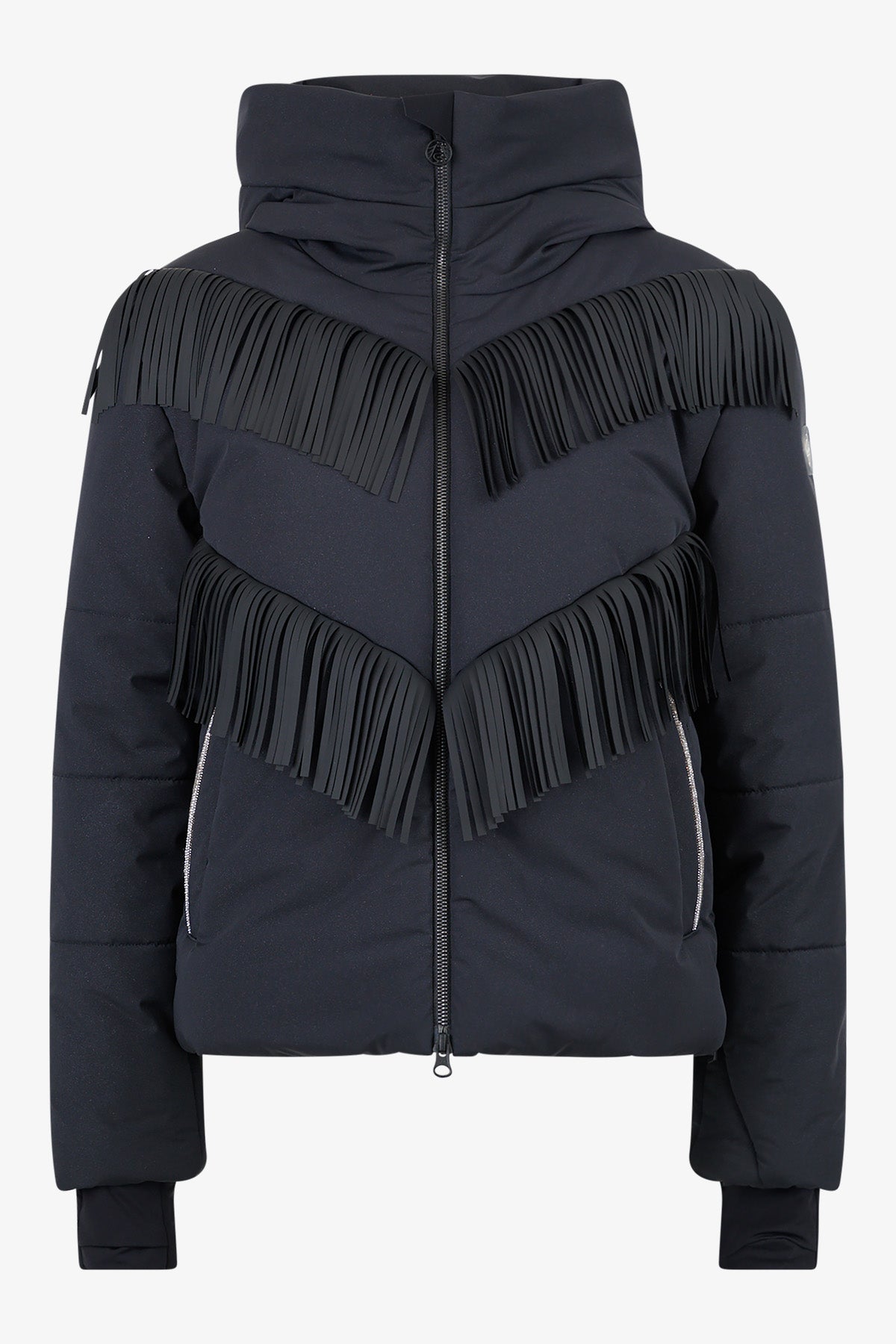 Francisco CH mK Black Fringed Ski Jacket