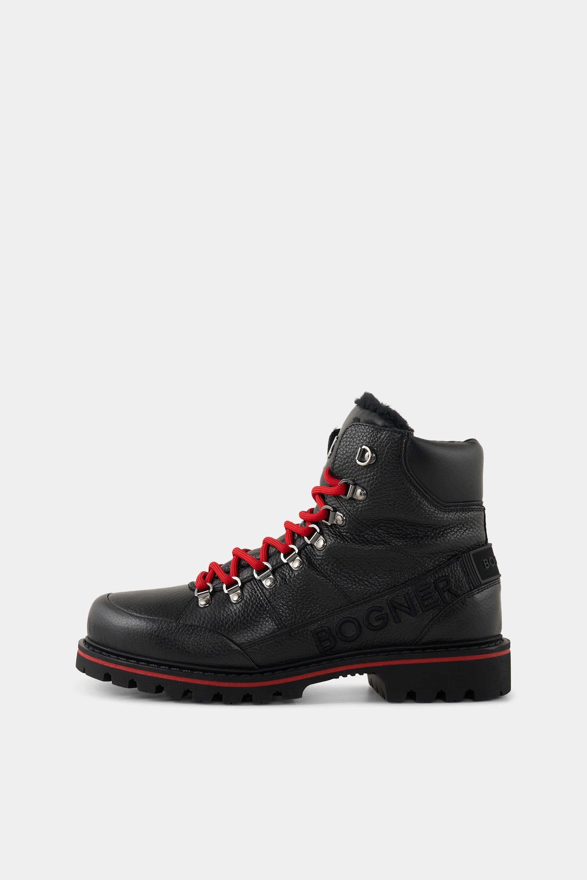 Wysokie buty zimowe skórzane HELSINKI S26