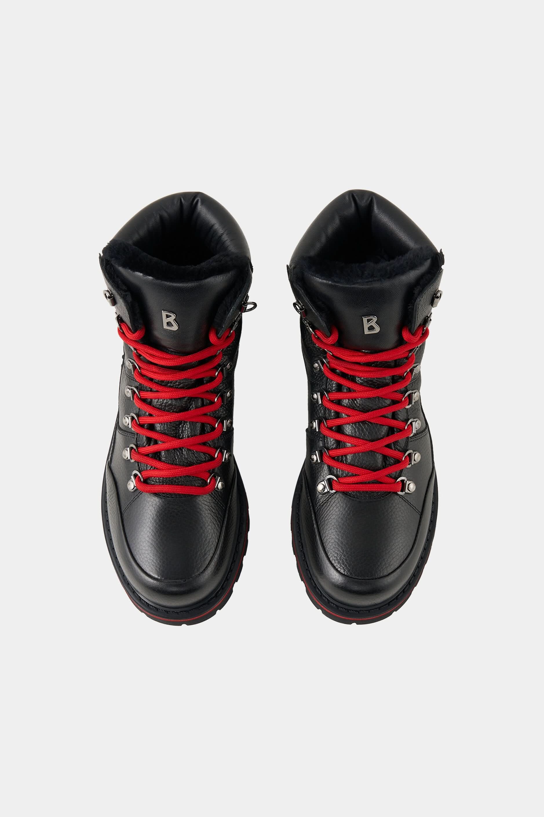 Wysokie buty zimowe skórzane HELSINKI S26