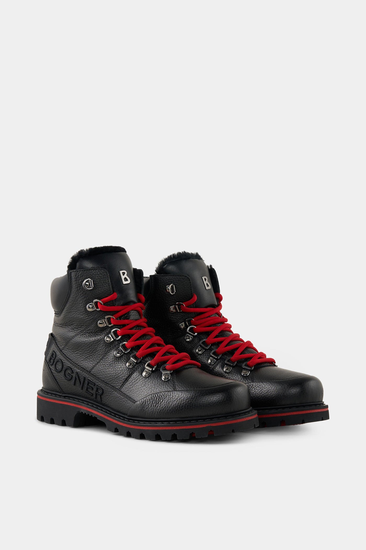 Wysokie buty zimowe skórzane HELSINKI S26