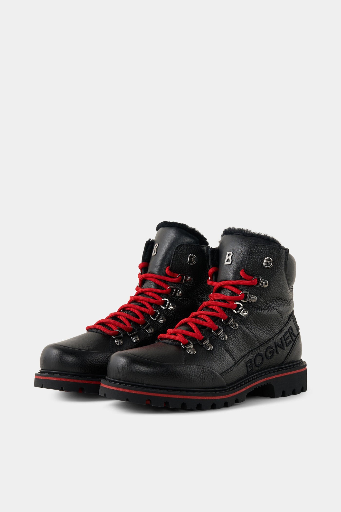 Wysokie buty zimowe skórzane HELSINKI S26