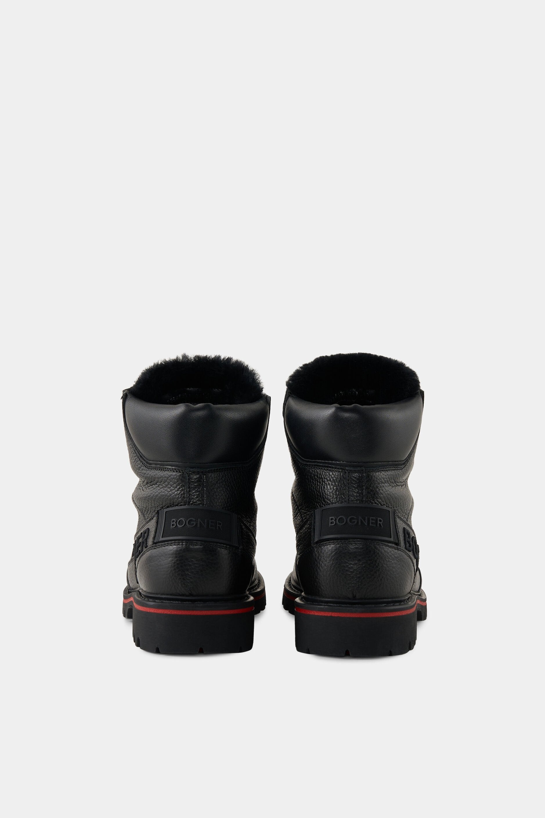 Wysokie buty zimowe skórzane HELSINKI S26