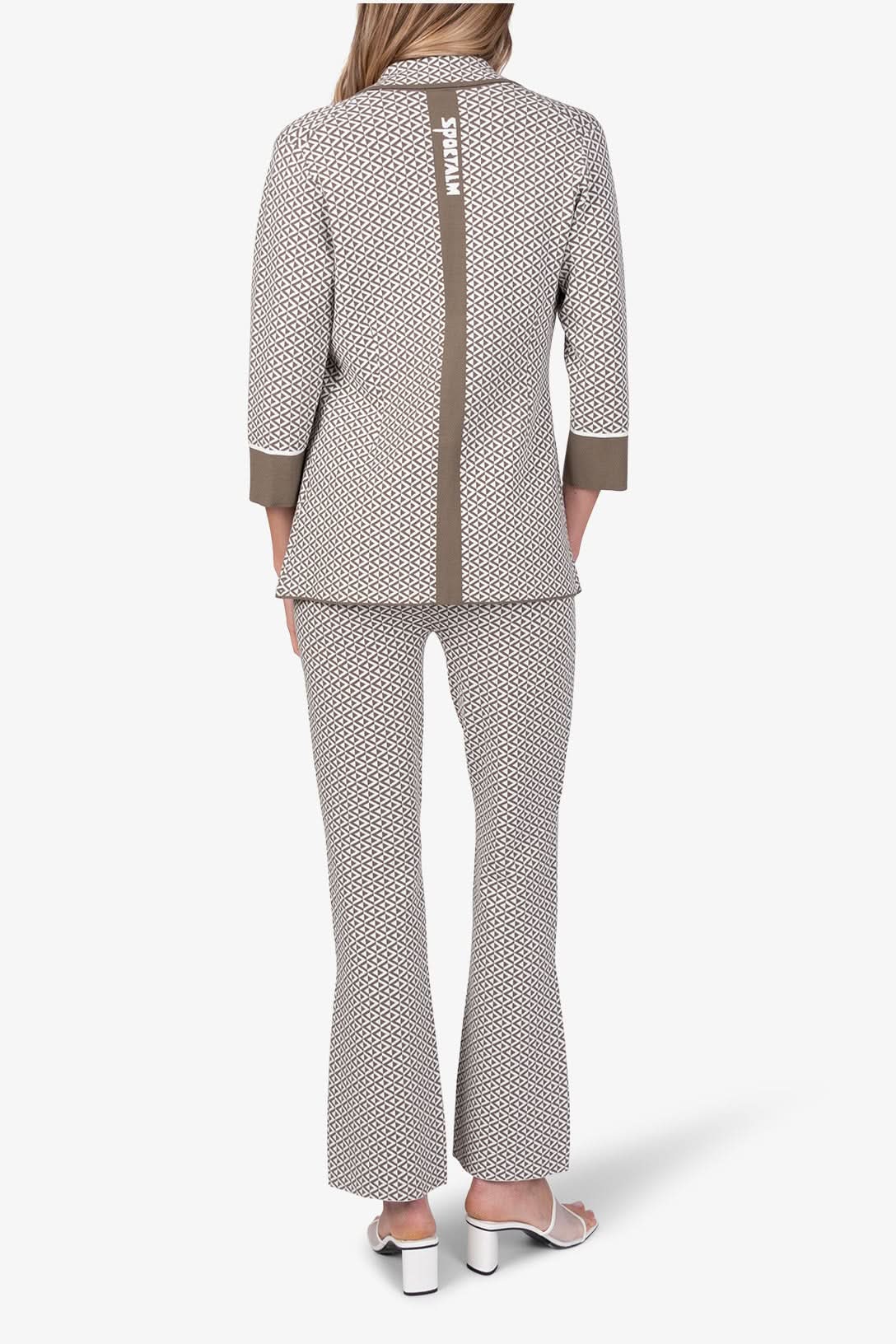 Brown viscose blazer by Solar