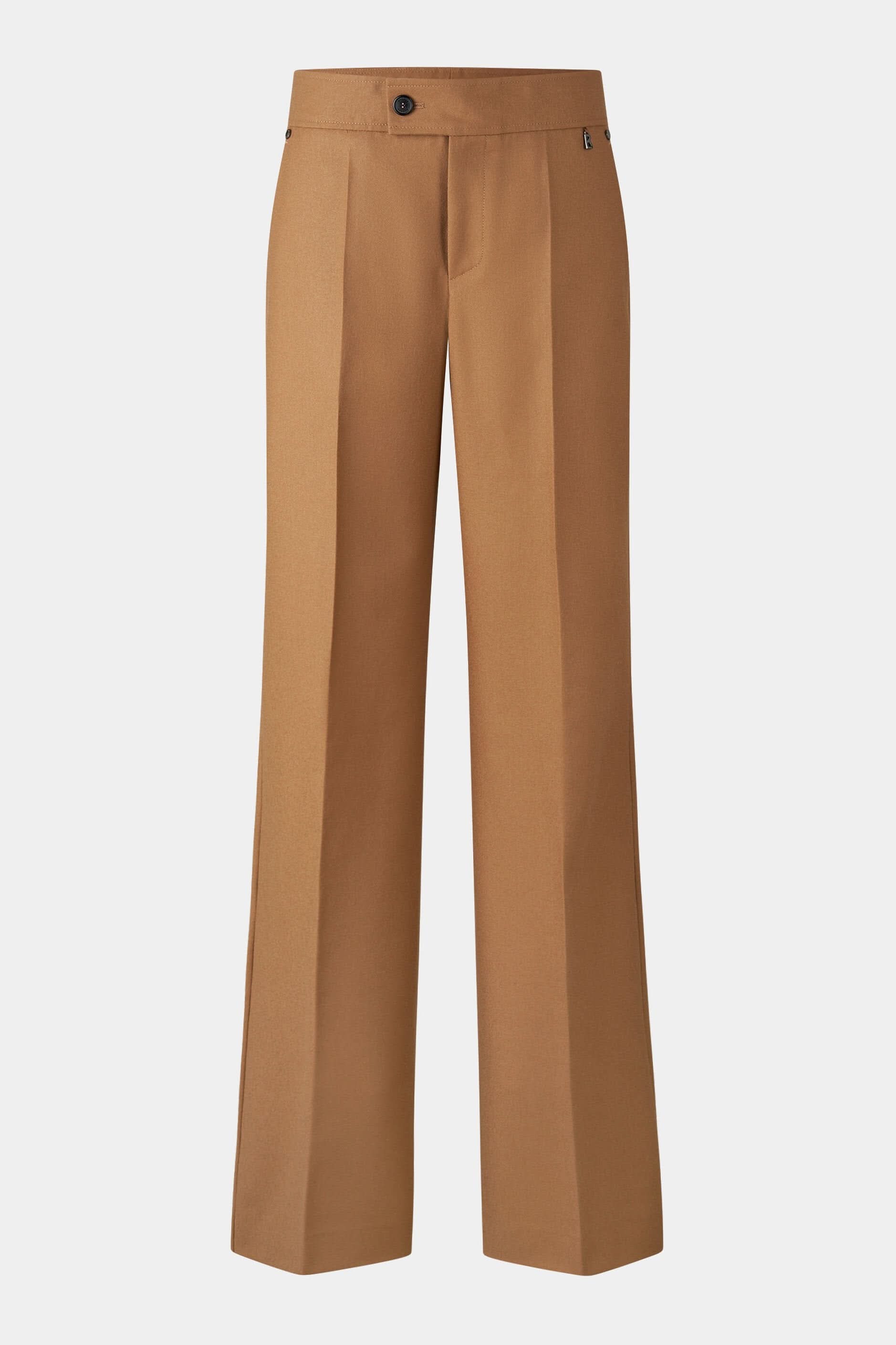 Hermia trousers made of pure wool in walnut color HERMIA
