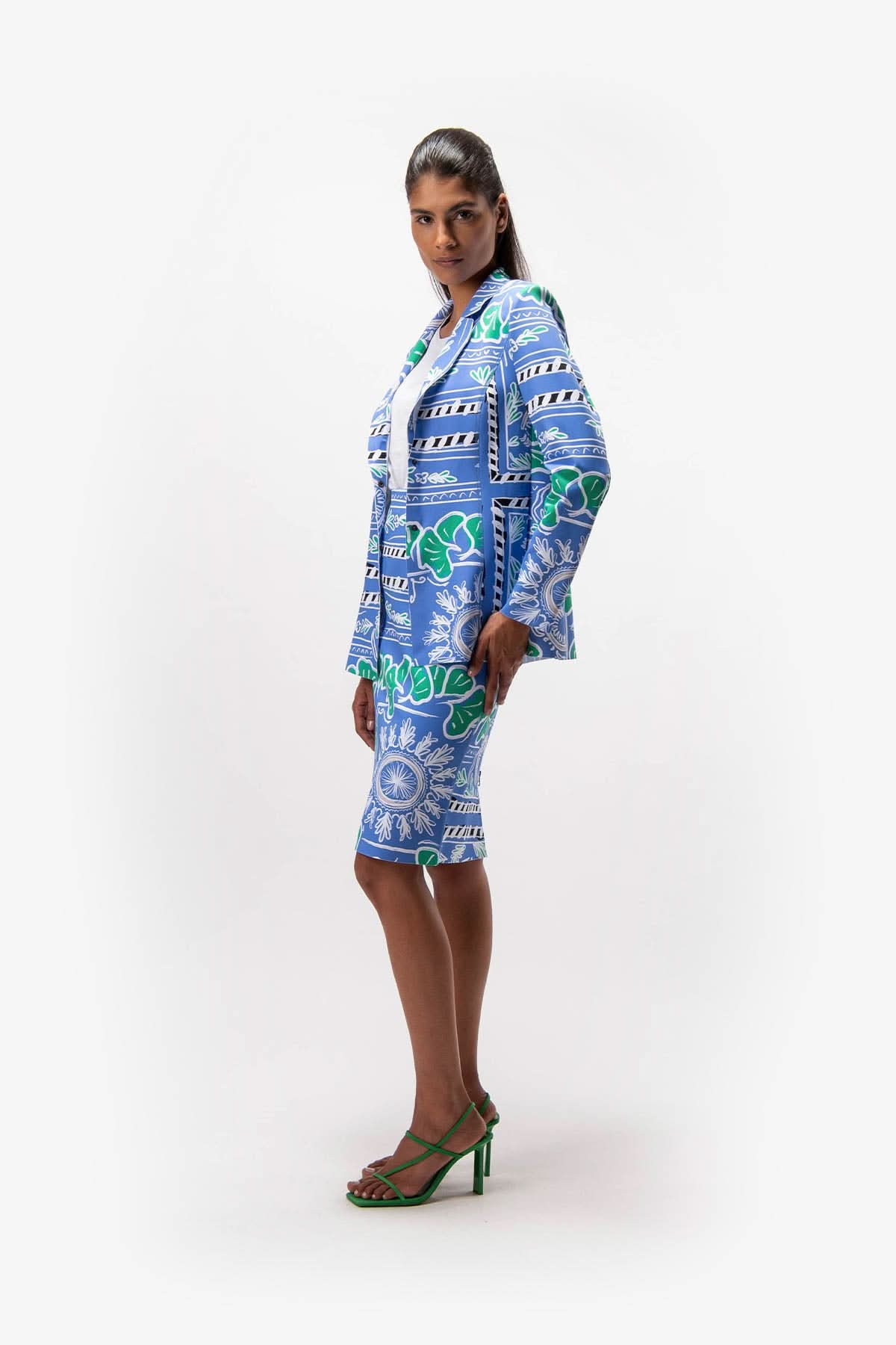 Blue Couple print jacket