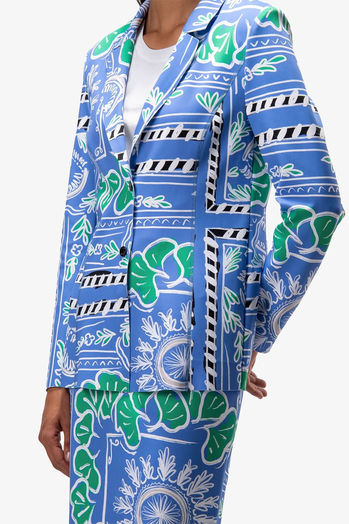 Blue Couple print jacket