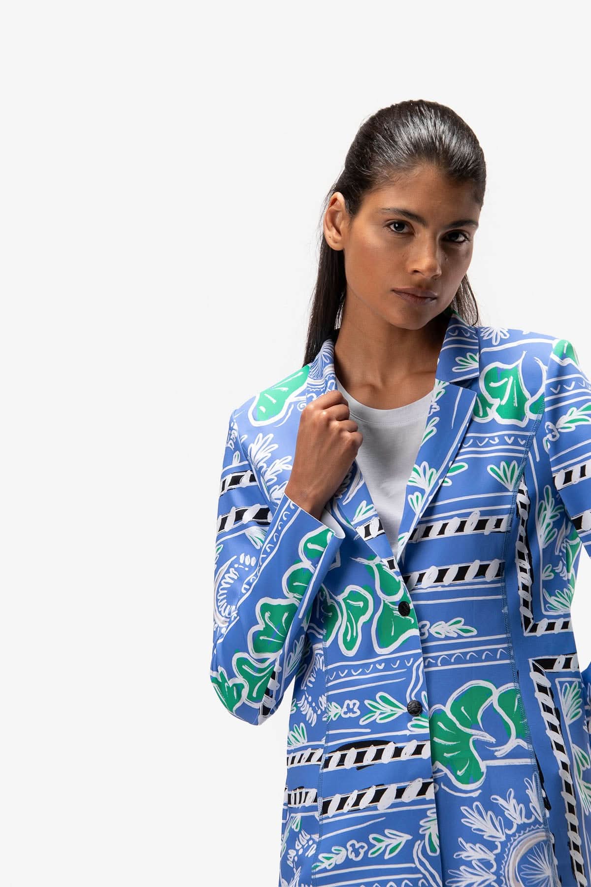 Blue Couple print jacket