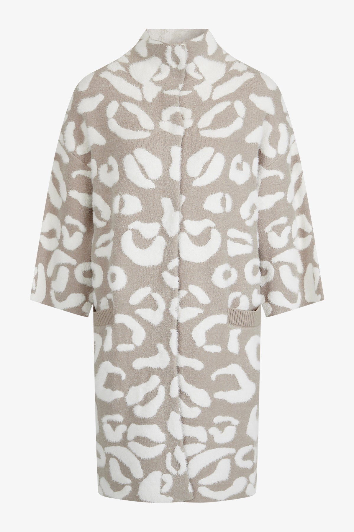 Fringy knit coat