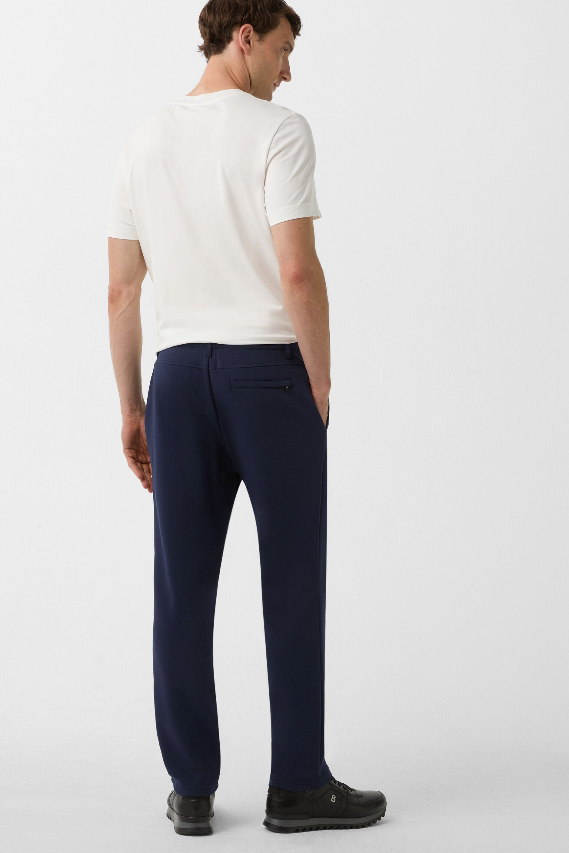 Granatowe spodnie jogger RILEY