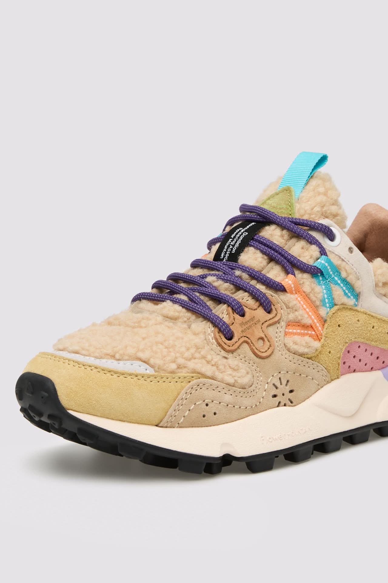 YAMANO 3 WOMAN Suede/Teddy sneakers