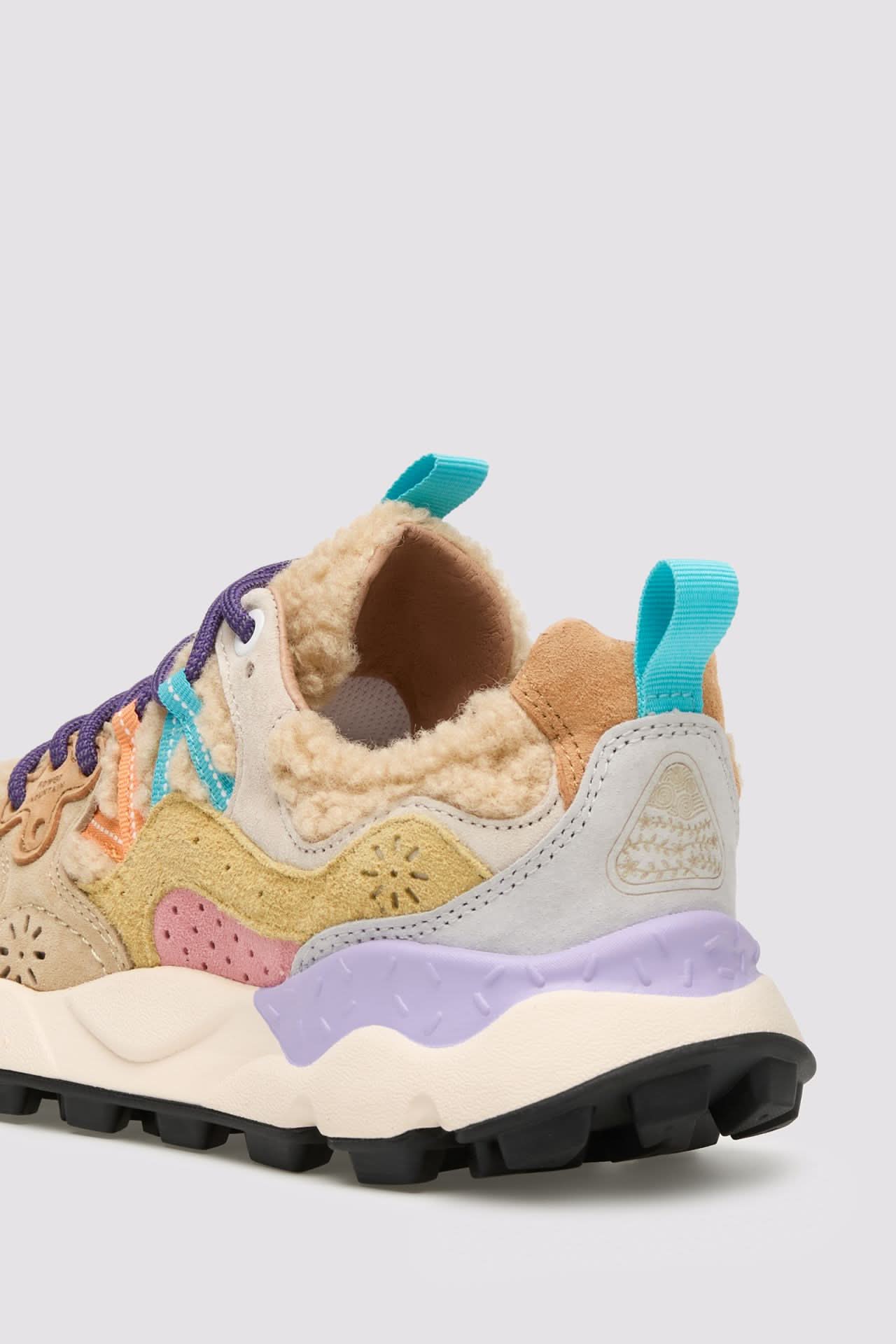 YAMANO 3 WOMAN Suede/Teddy sneakers