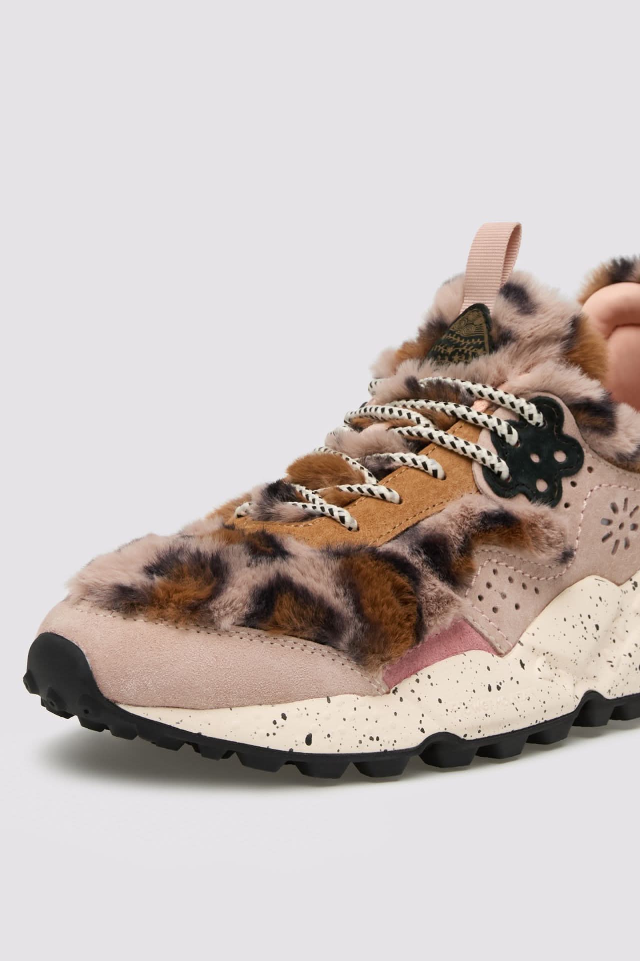 KOTETSU UNI Suede/Ecofur sneakers