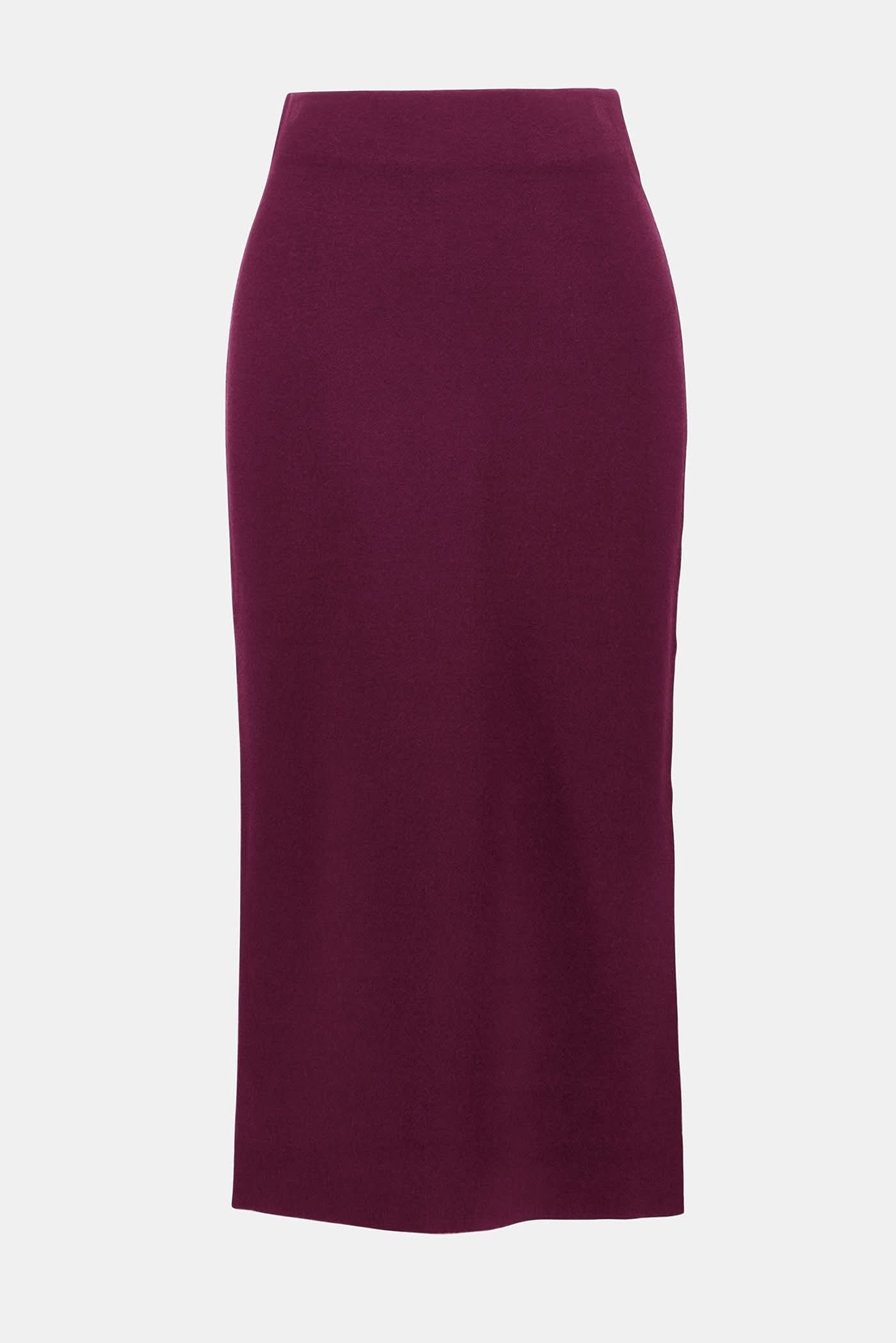 Burgundy knit skirt