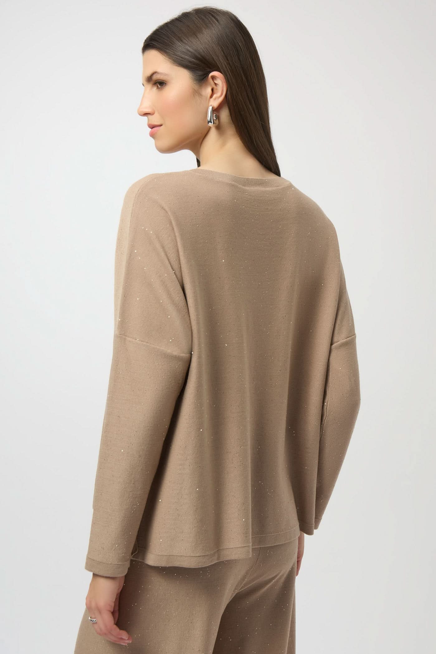 Brown knitted blouse