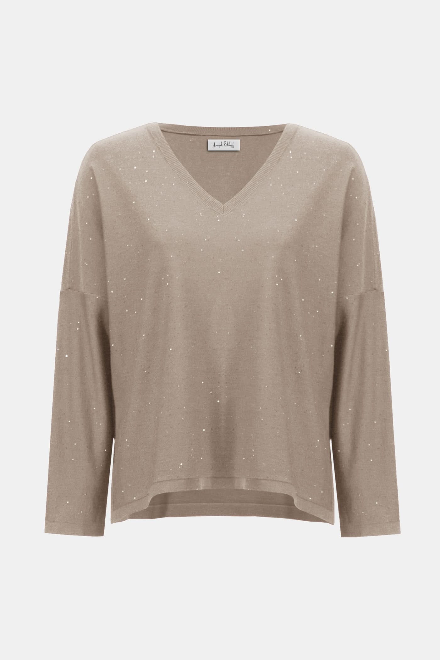 Brown knitted blouse