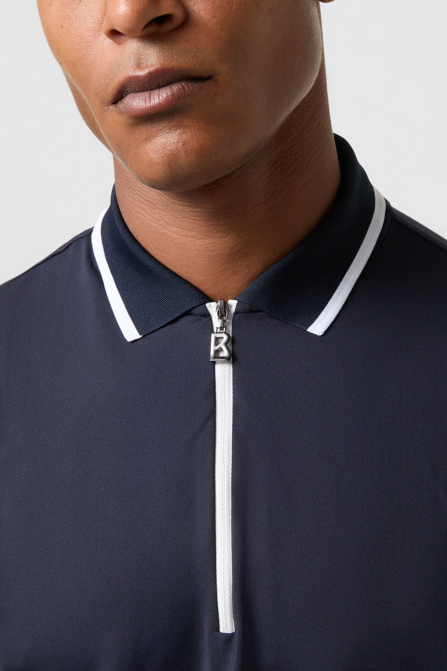 Granatowa koszulka funkcjonalna polo CODY2