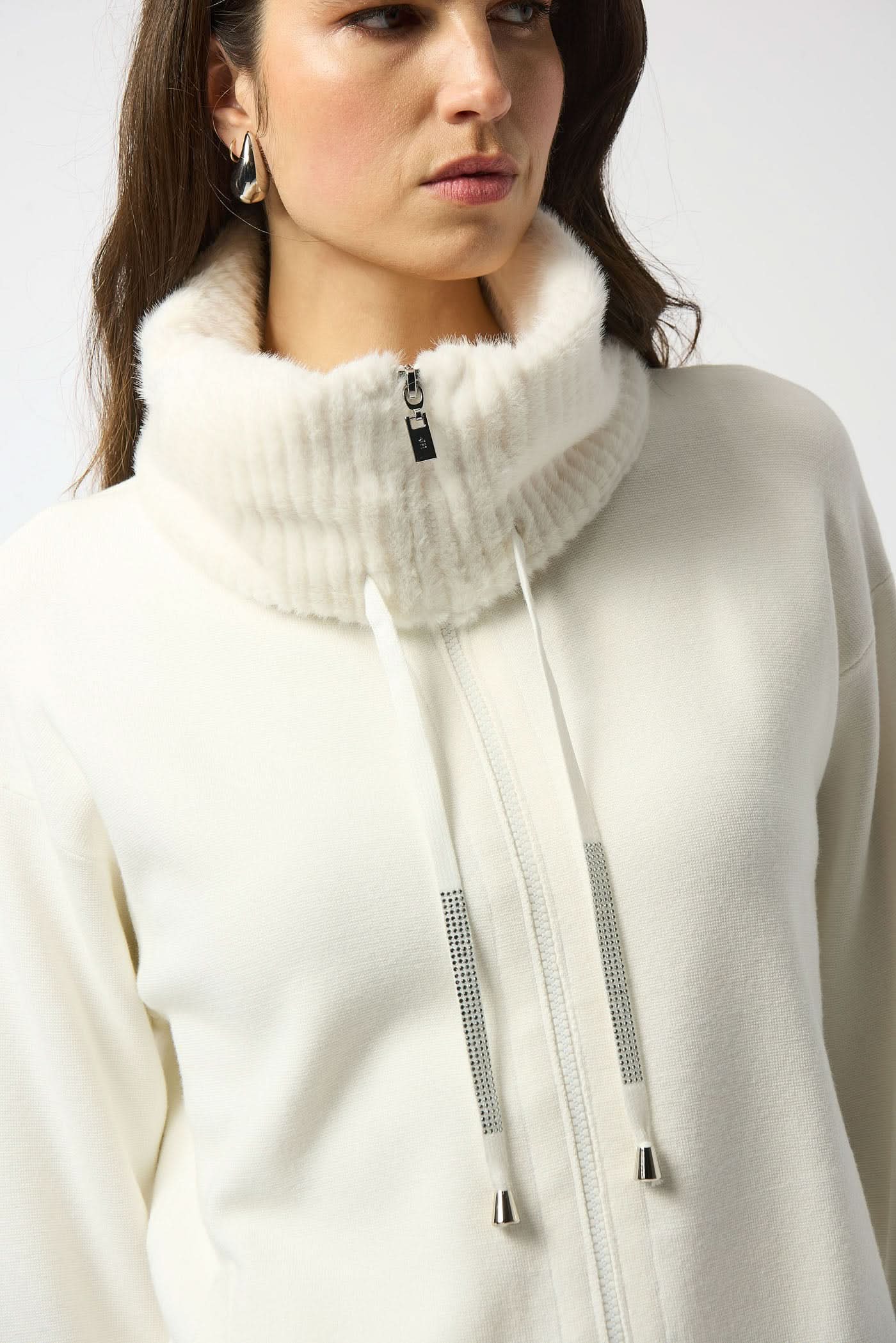 White cardigan