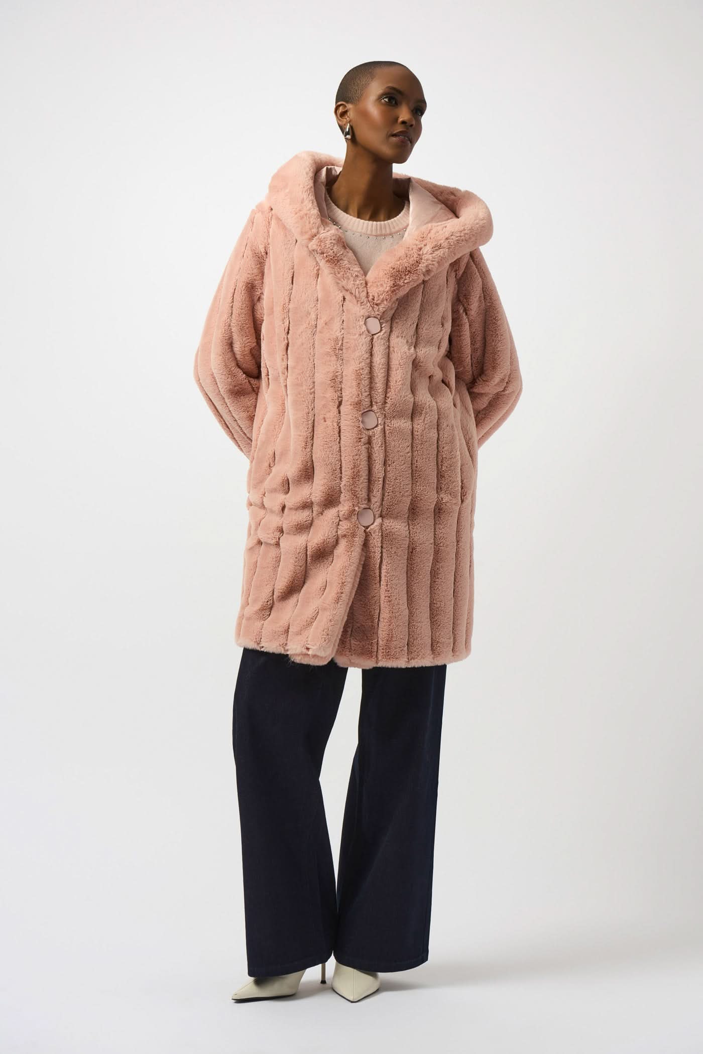 Women's double-sided fur coat