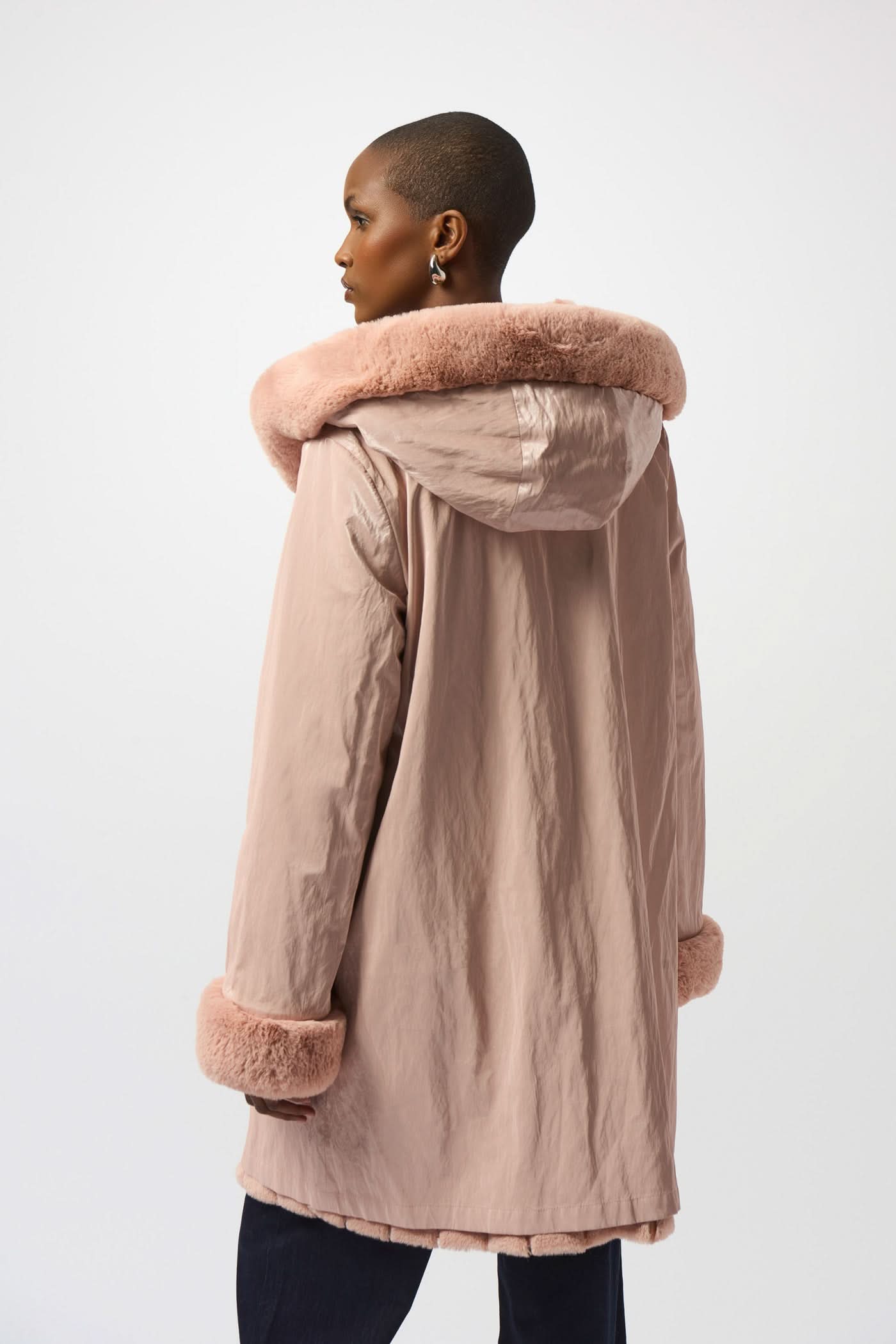 Women's double-sided fur coat