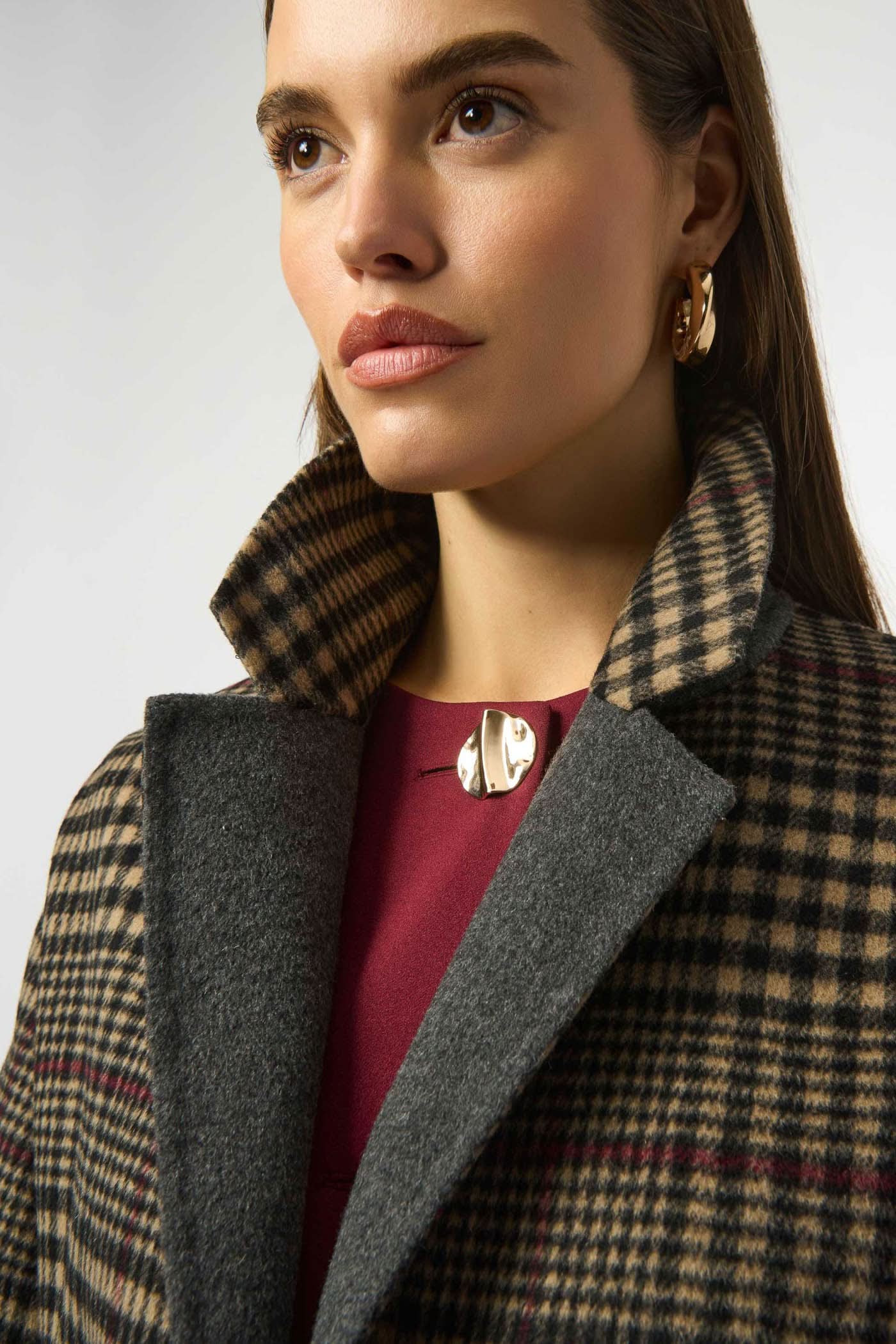 Caramel double-sided wool coat