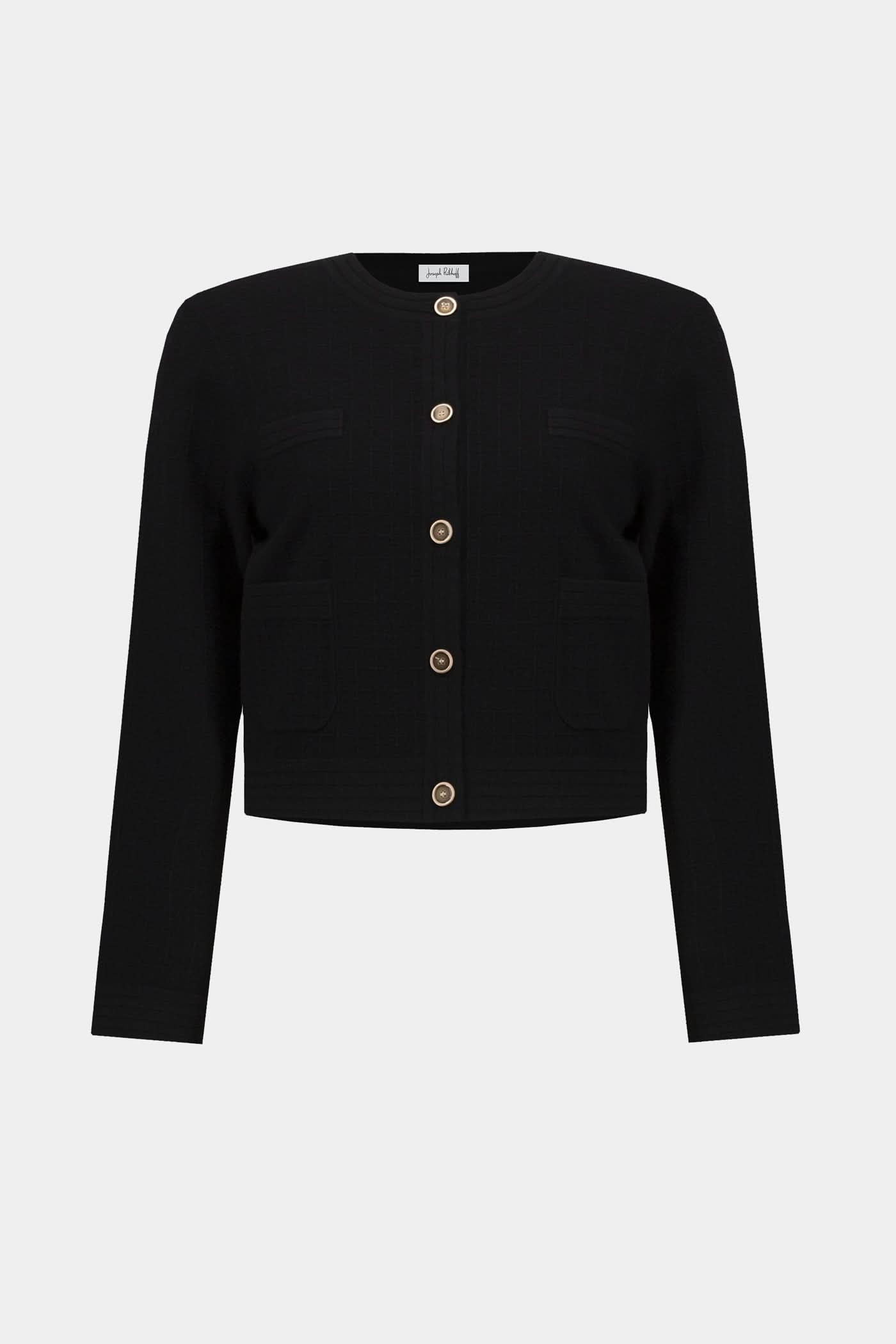 Czarny sweter rozpinany