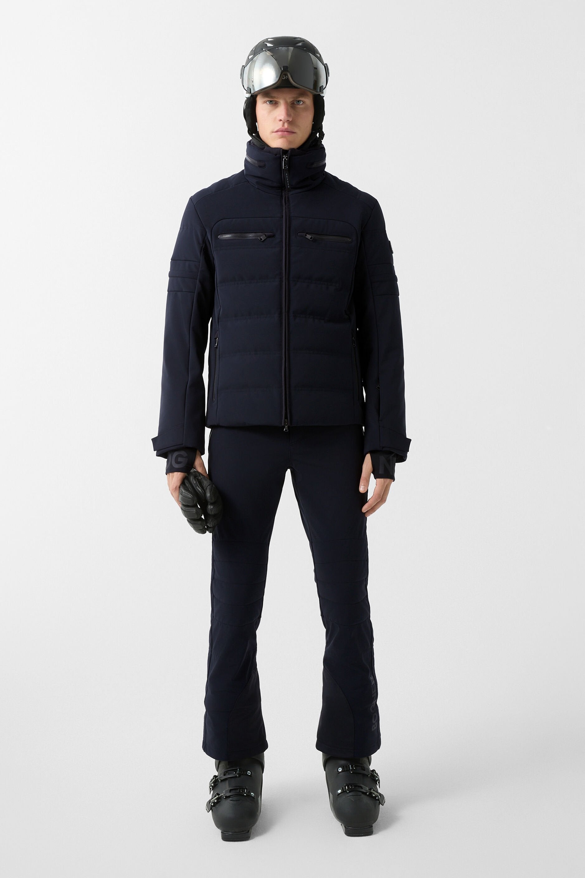 Czarna kurtka narciarska MINHO-D