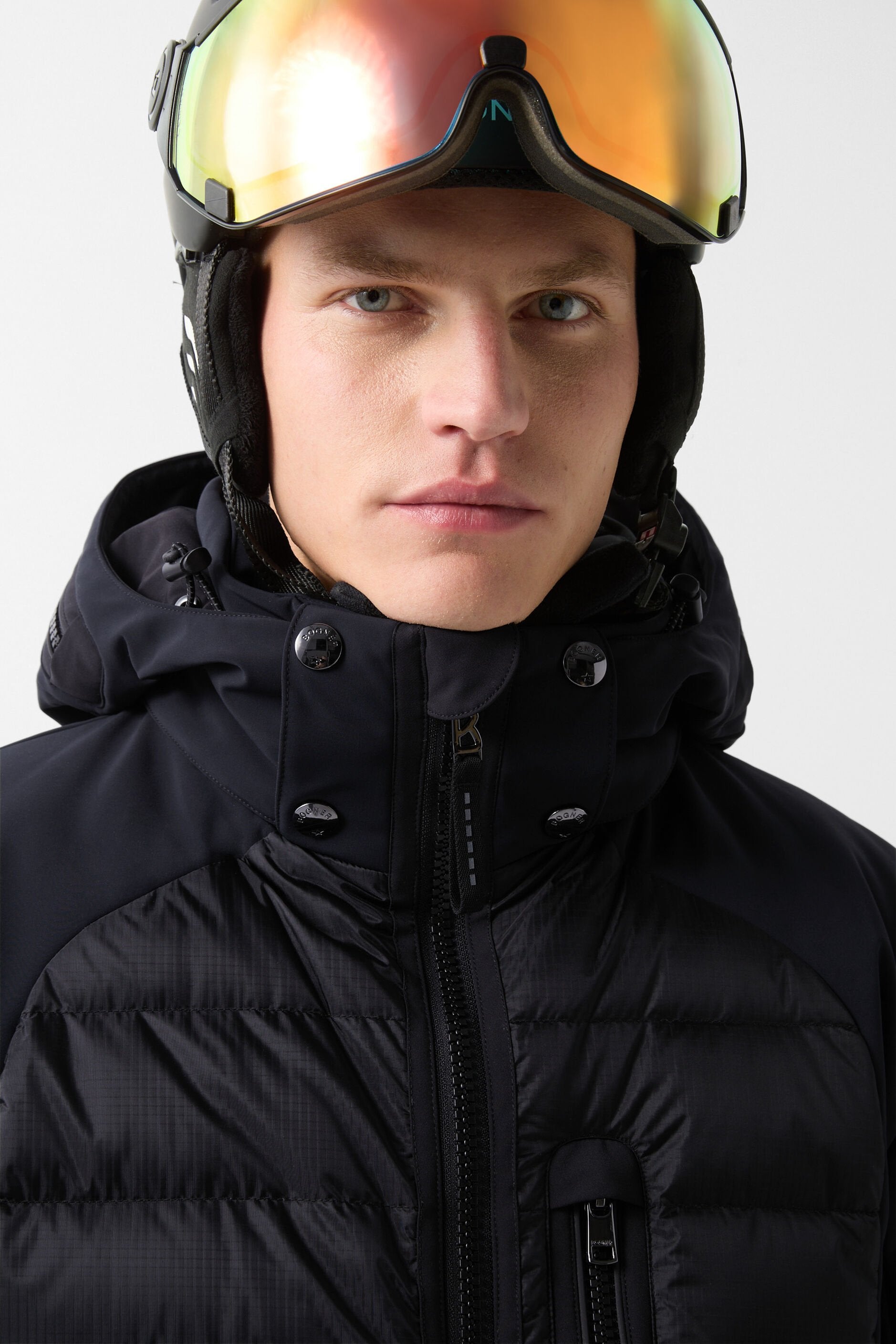 Czarna kurtka narciarska ZORAN-D