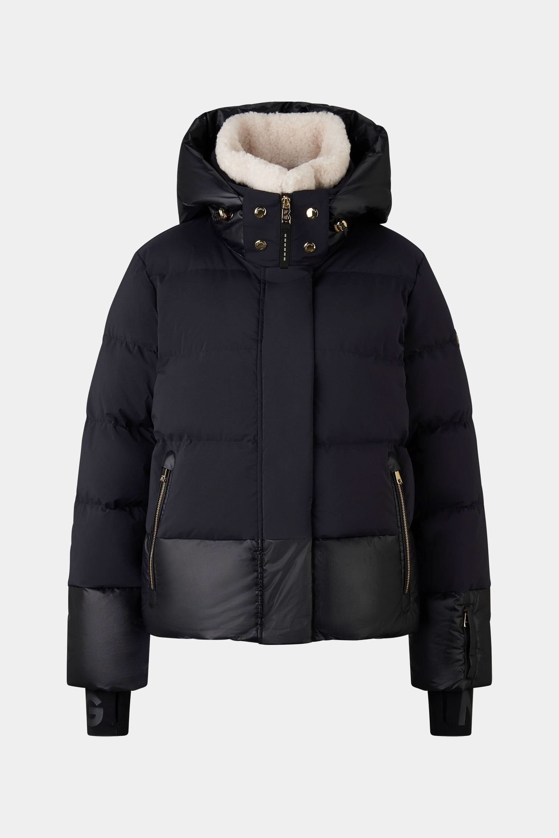 Black ski jacket MAJA-D