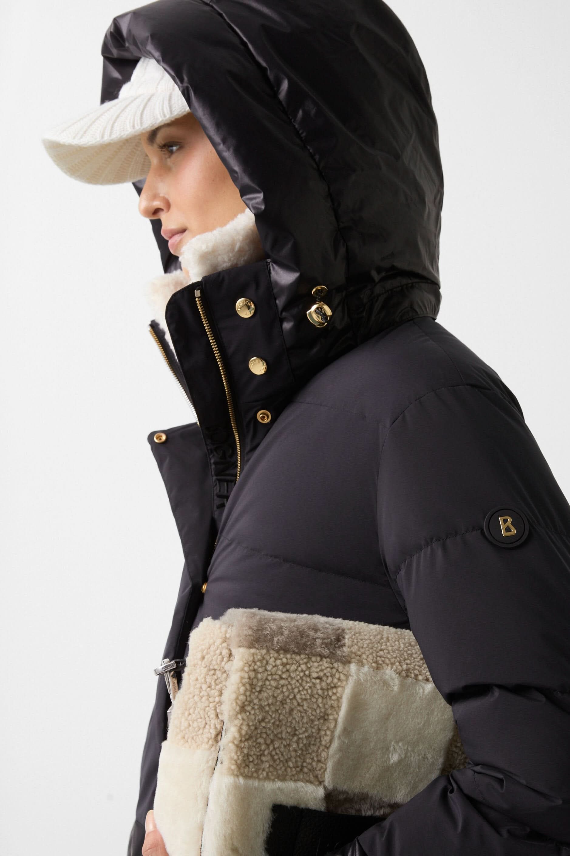 Black ski jacket MAJA-D