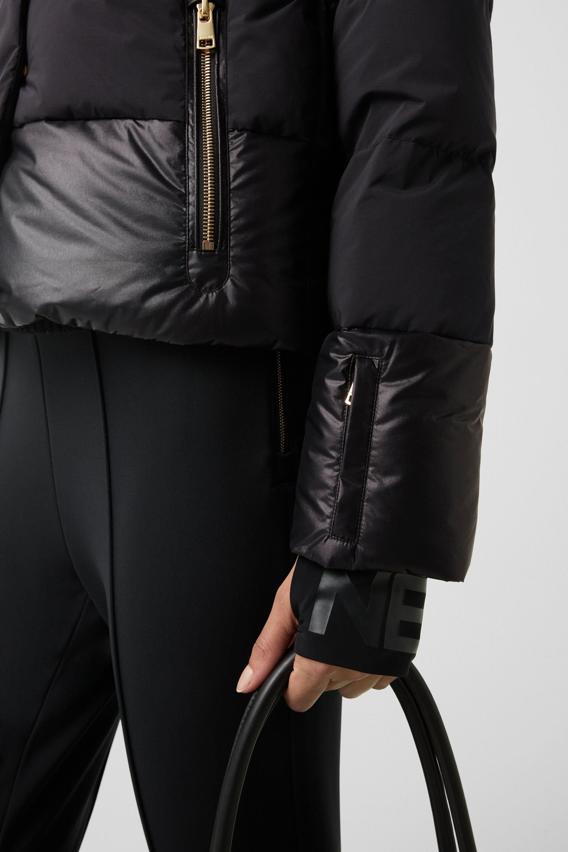 Black ski jacket MAJA-D