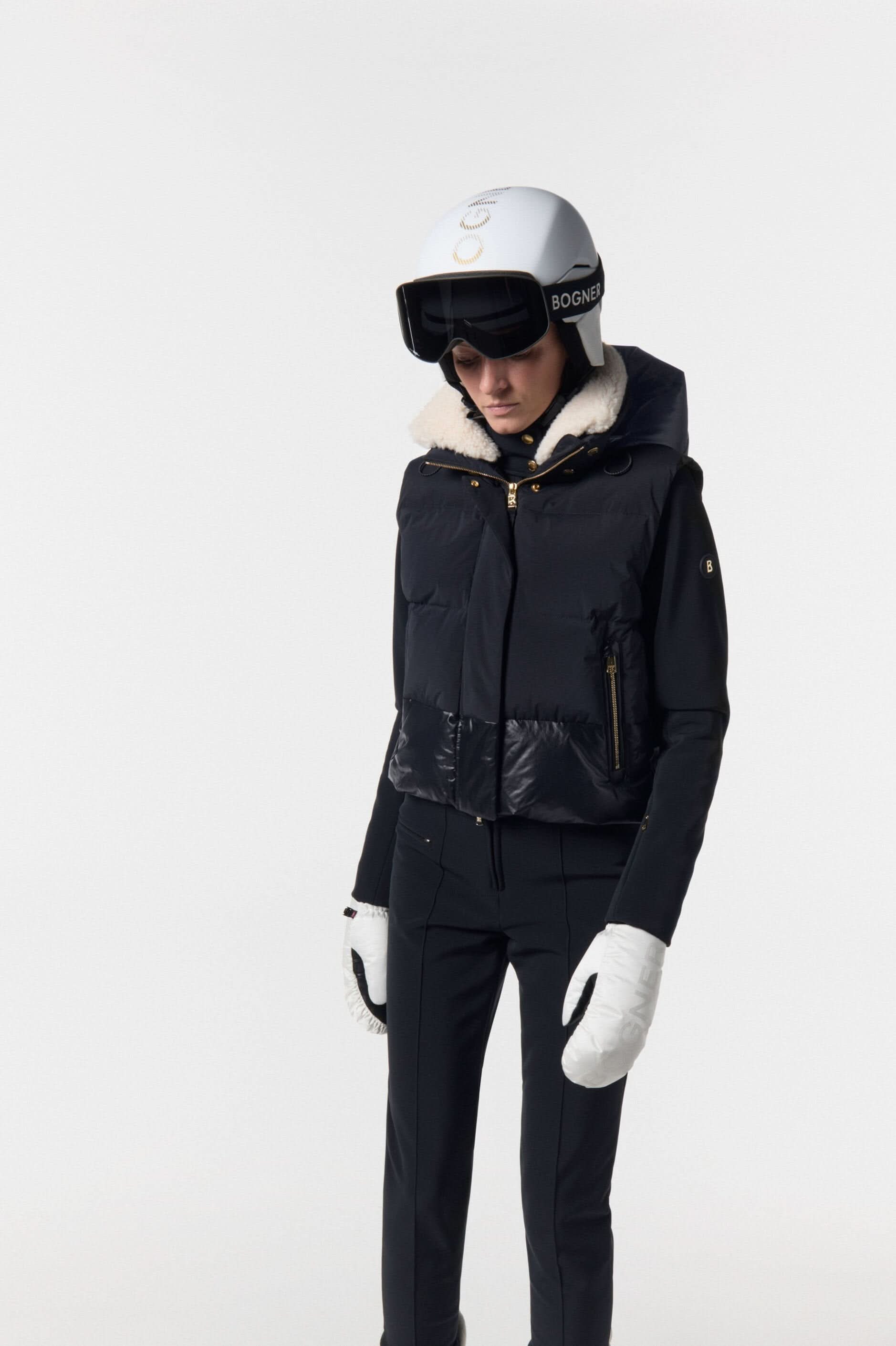 Black ski jacket MAJA-D