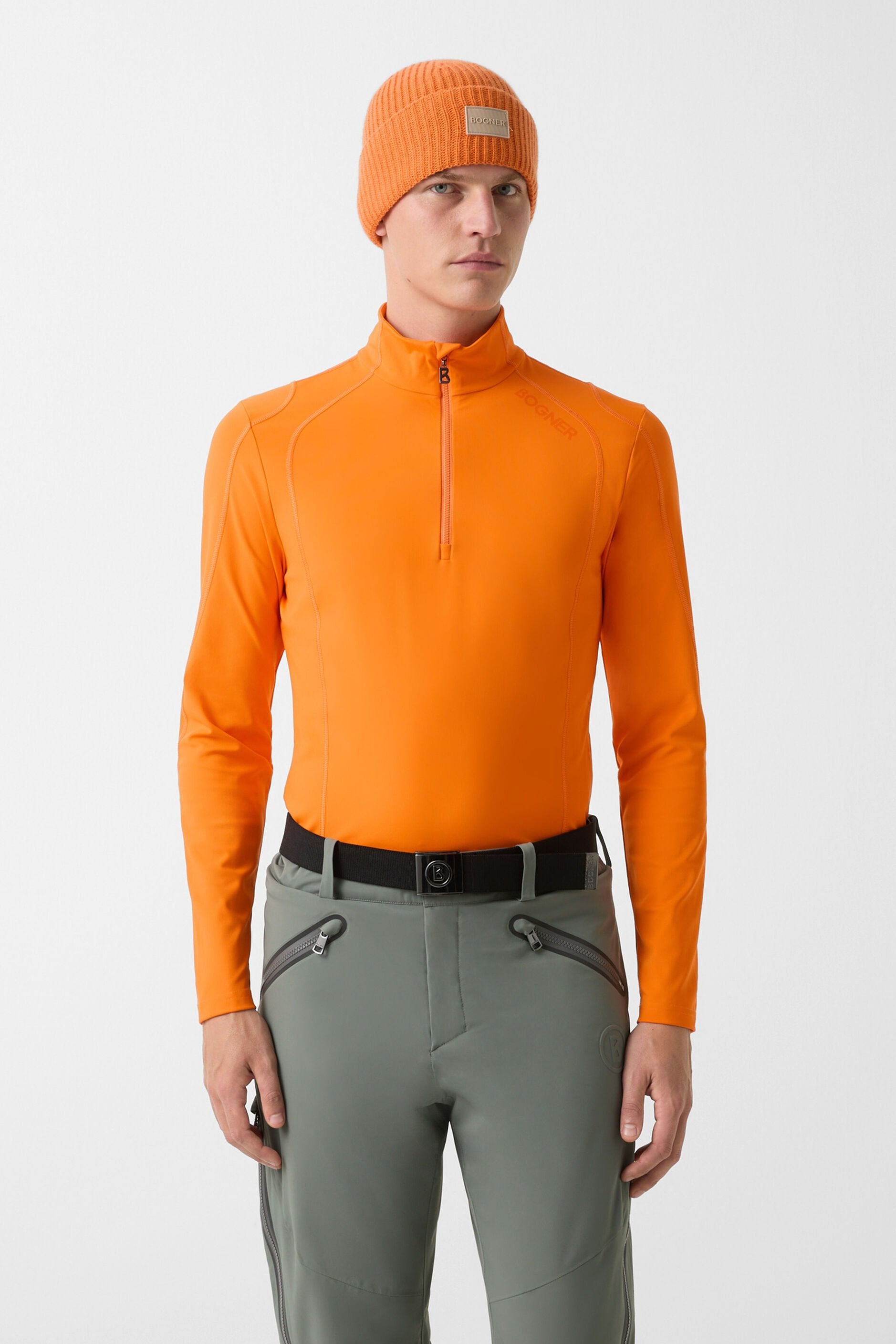 Pomarańczowy golf narciarski HARRY