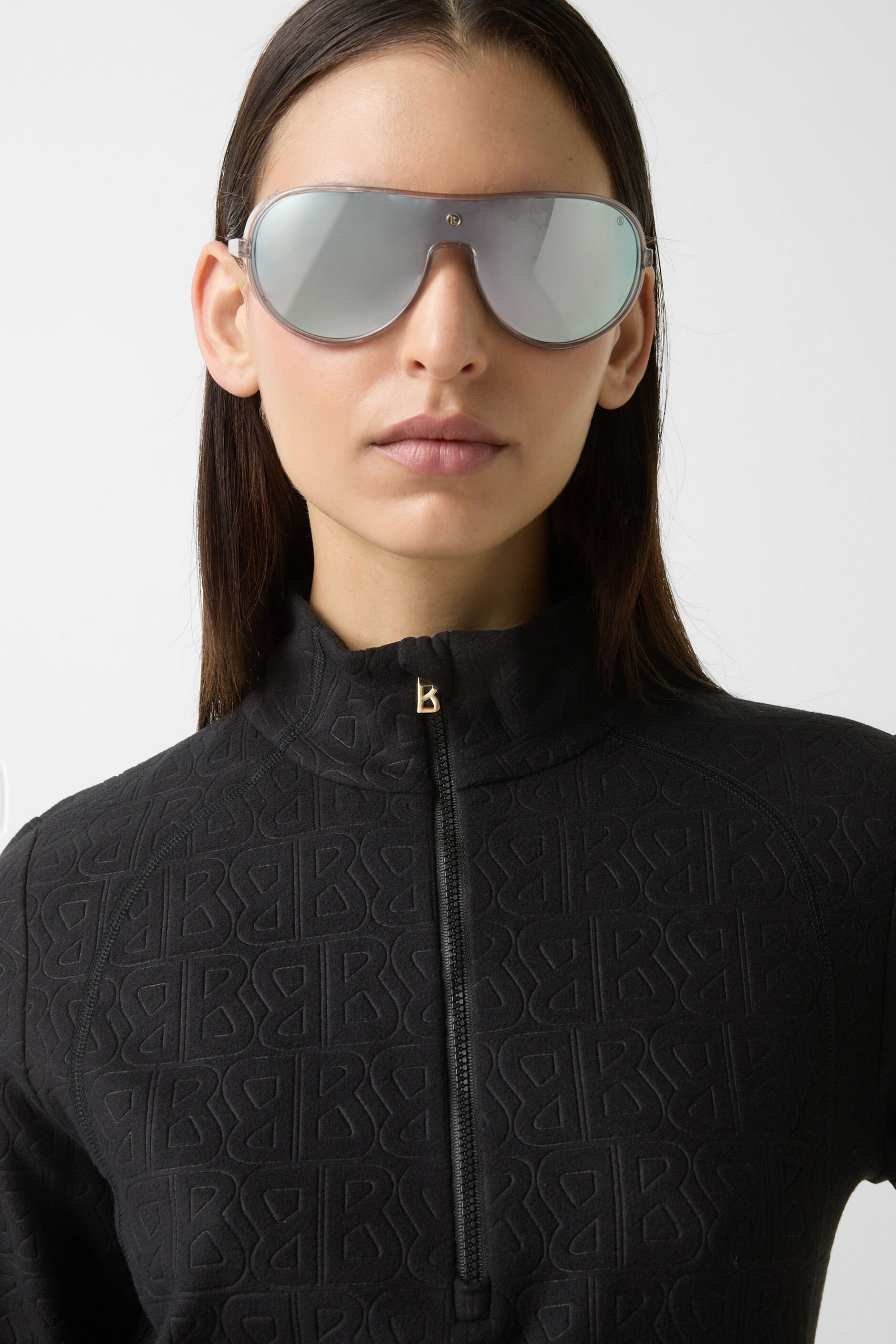 Czarny golf narciarski z zamkiem 1/2 MEDITA2