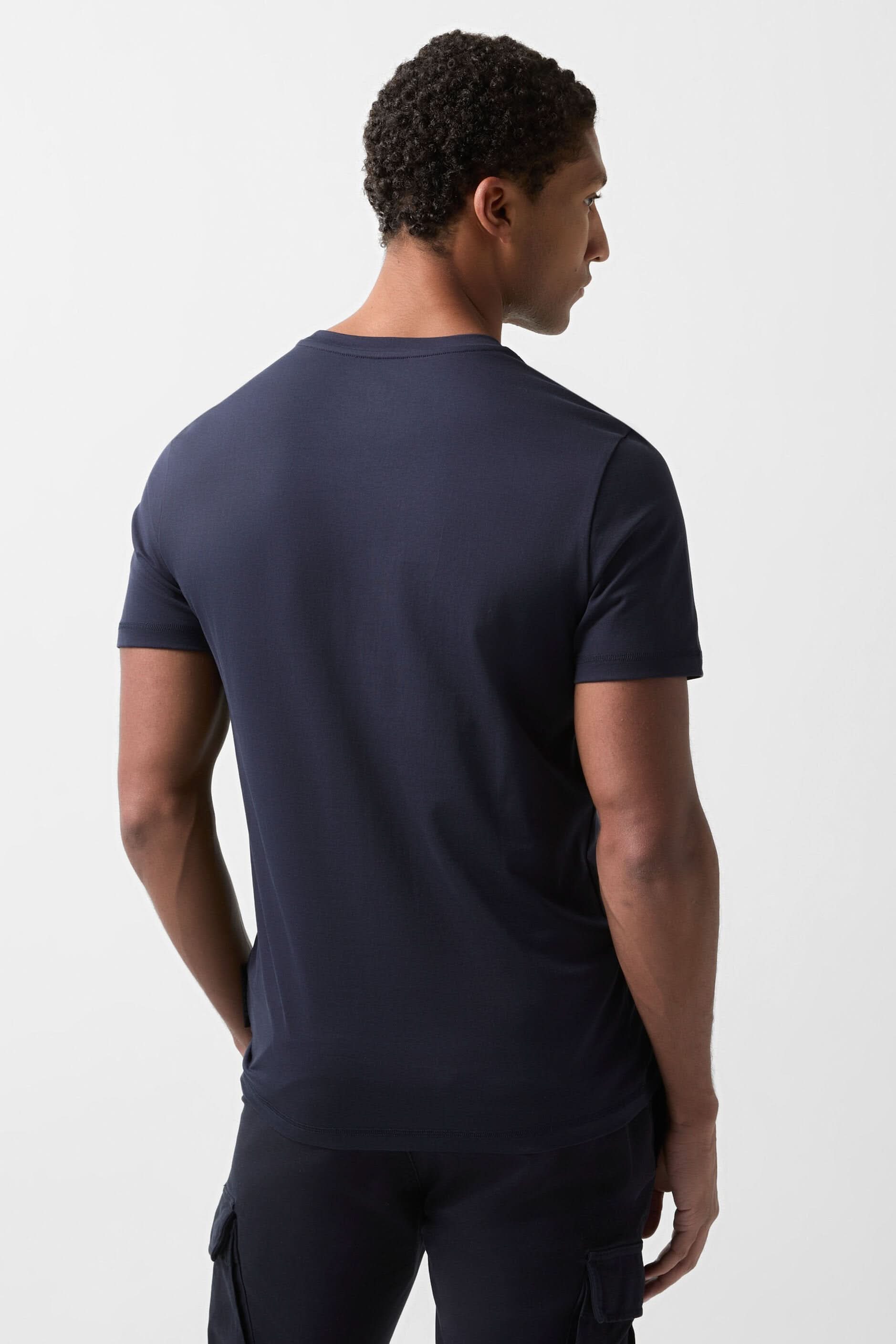 Granatowy t-shirt ROC