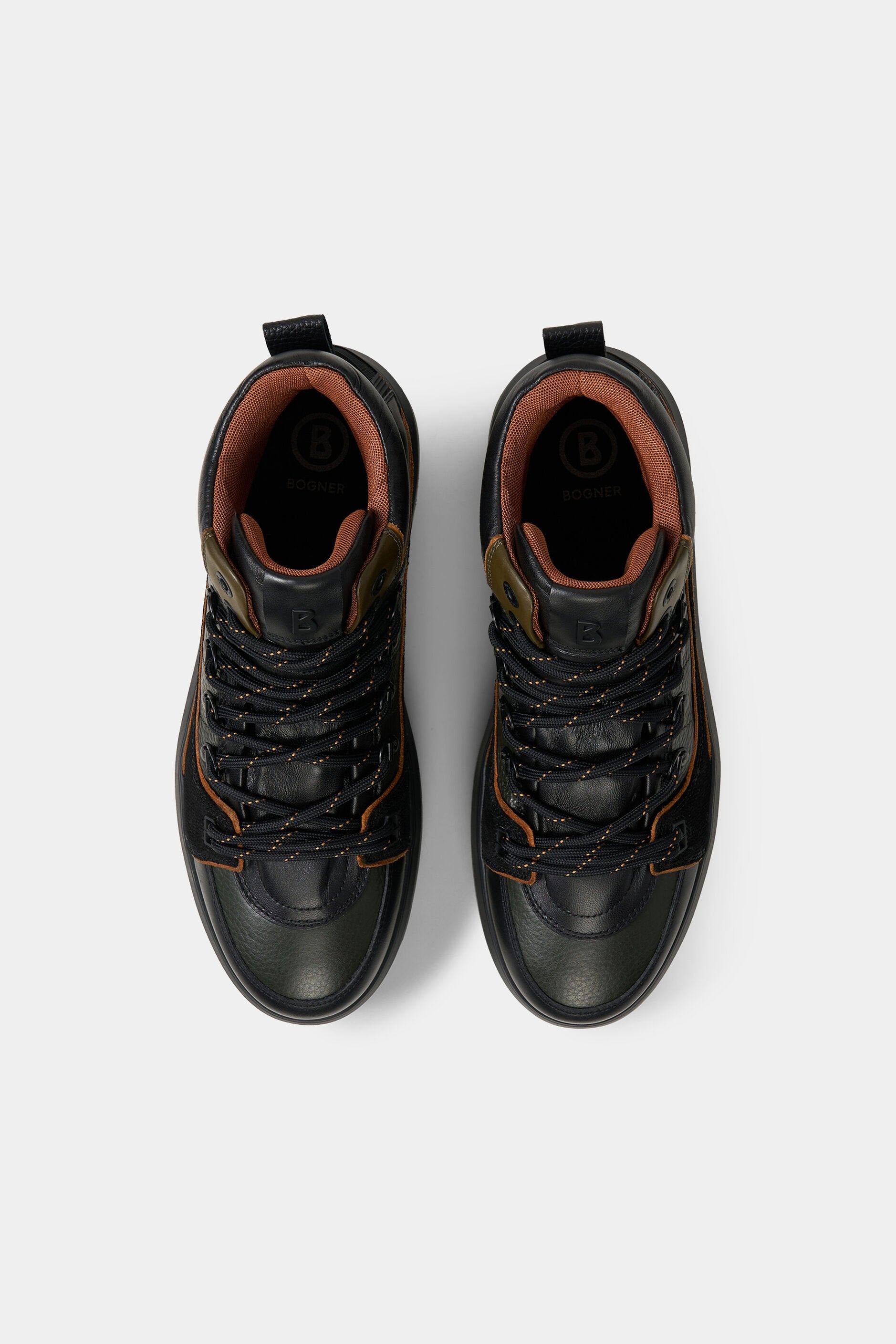 Brązowe skórzane sneakersy ANTWERP M