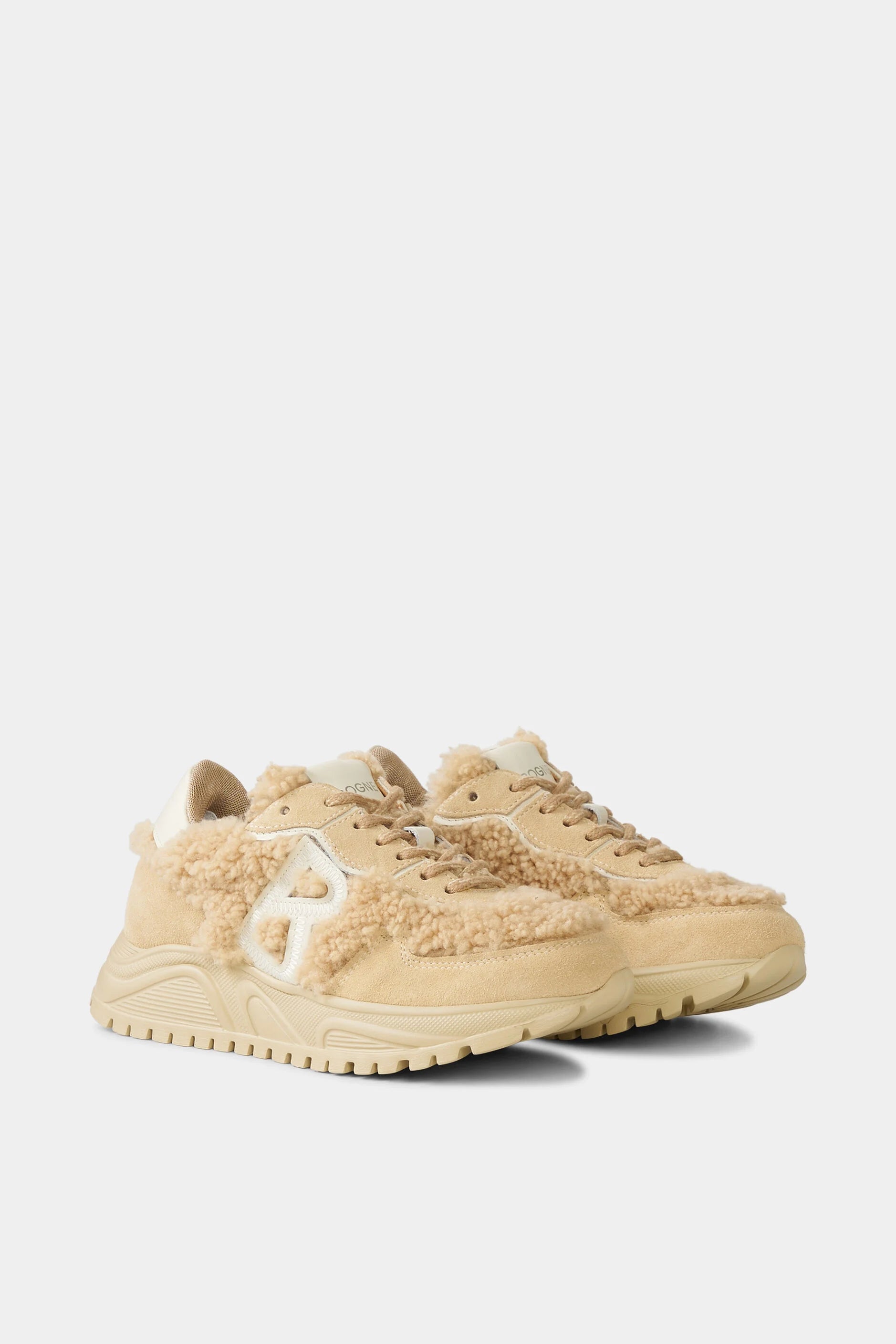 Beige winter sneakers MALAGA 27