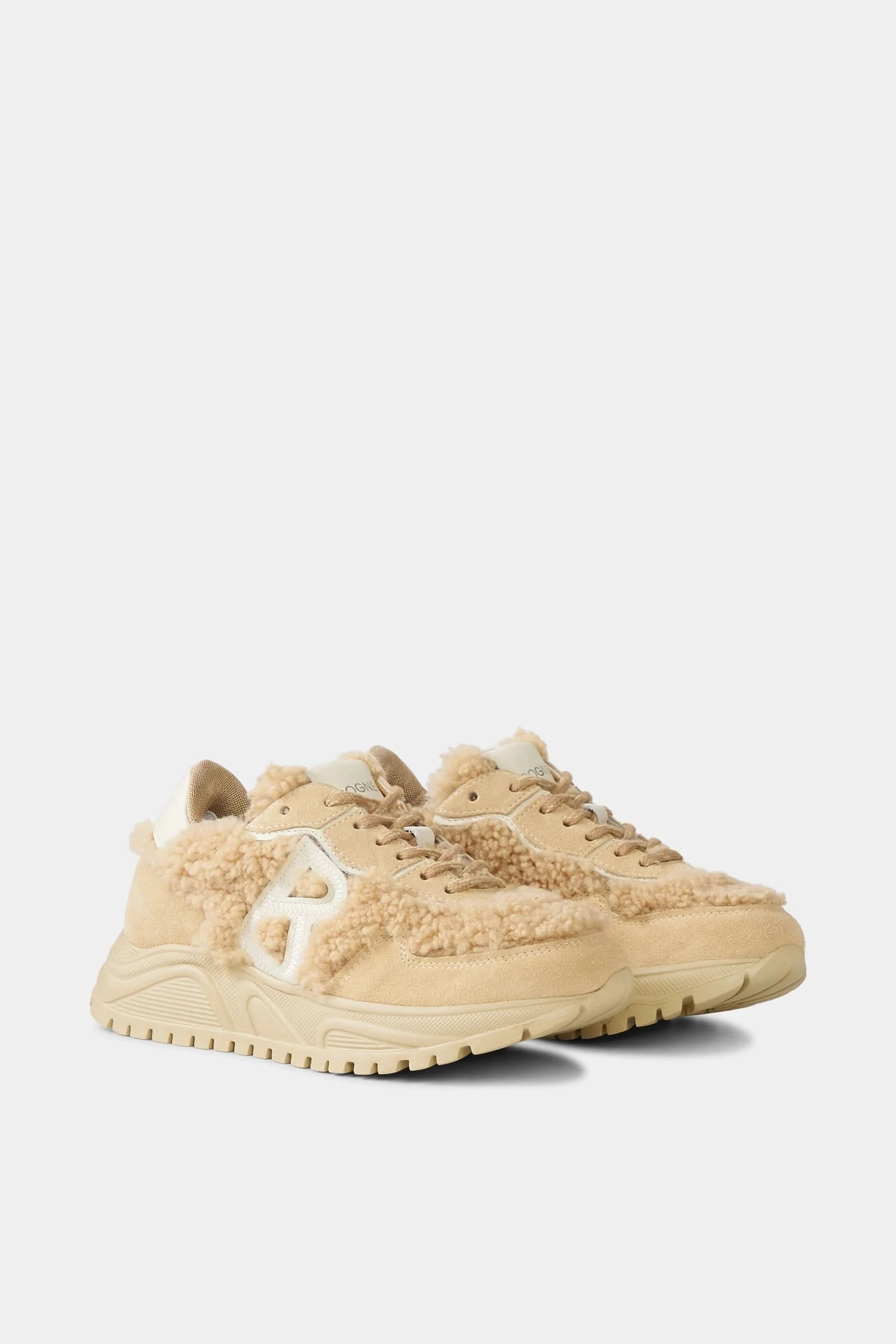 Beżowe sneakersy zimowe MALAGA 27