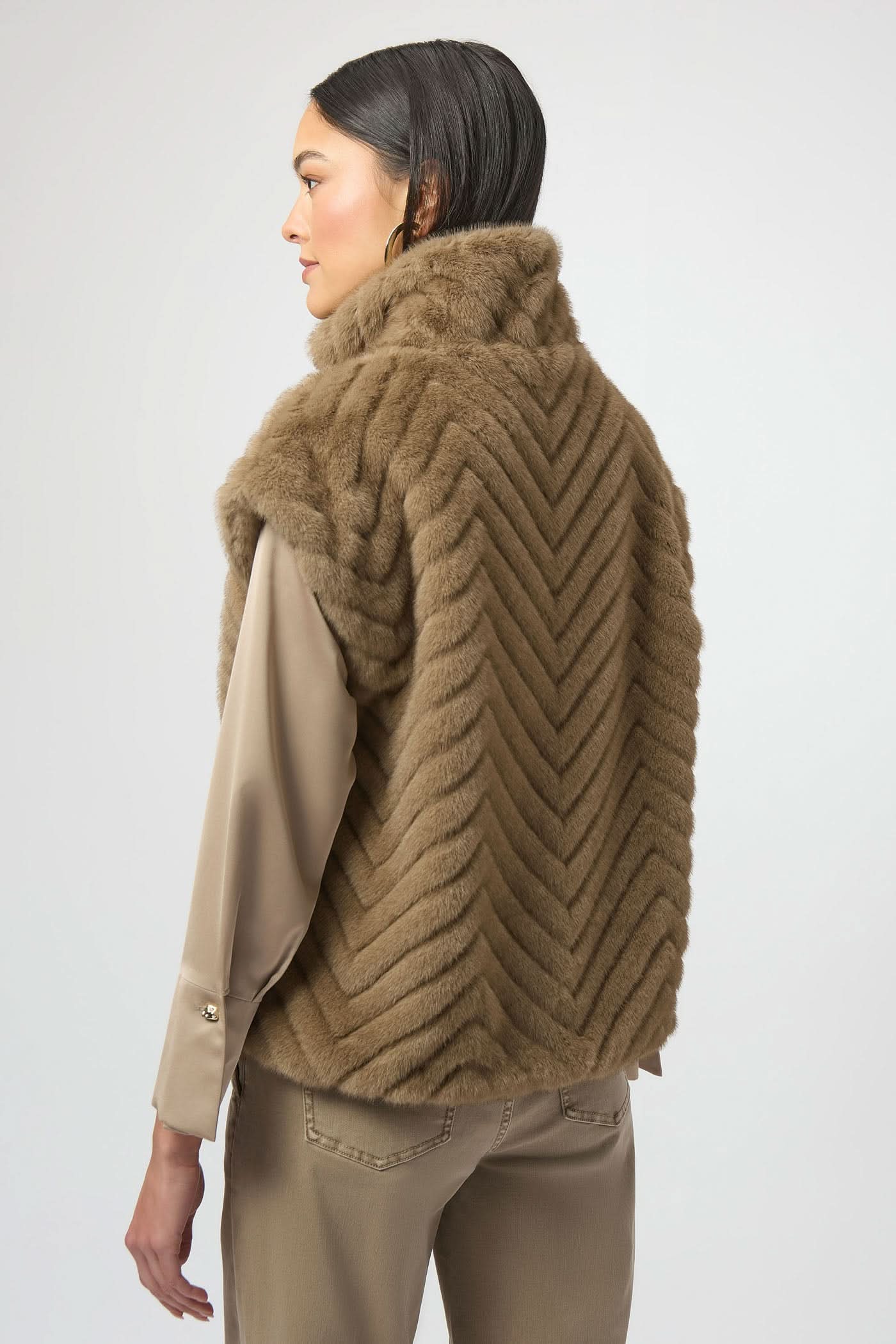 Brown Faux Fur Vest