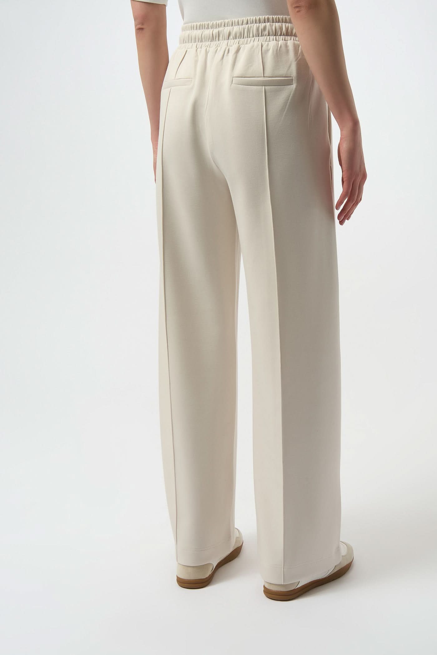 Beige Relaxed Full Pants