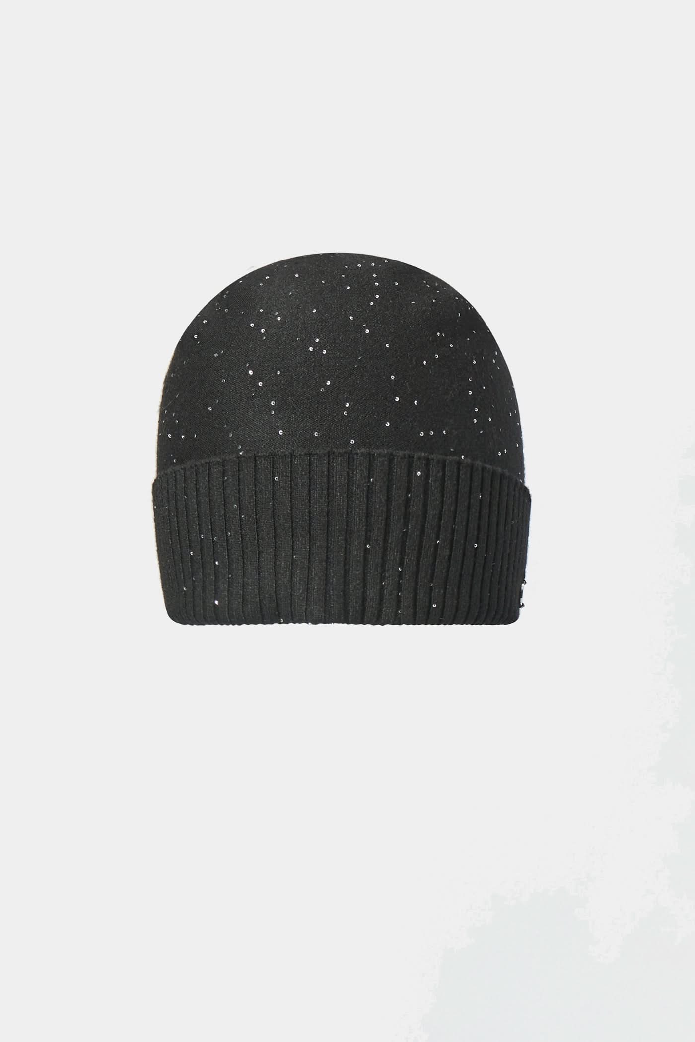 Black hat with sequins