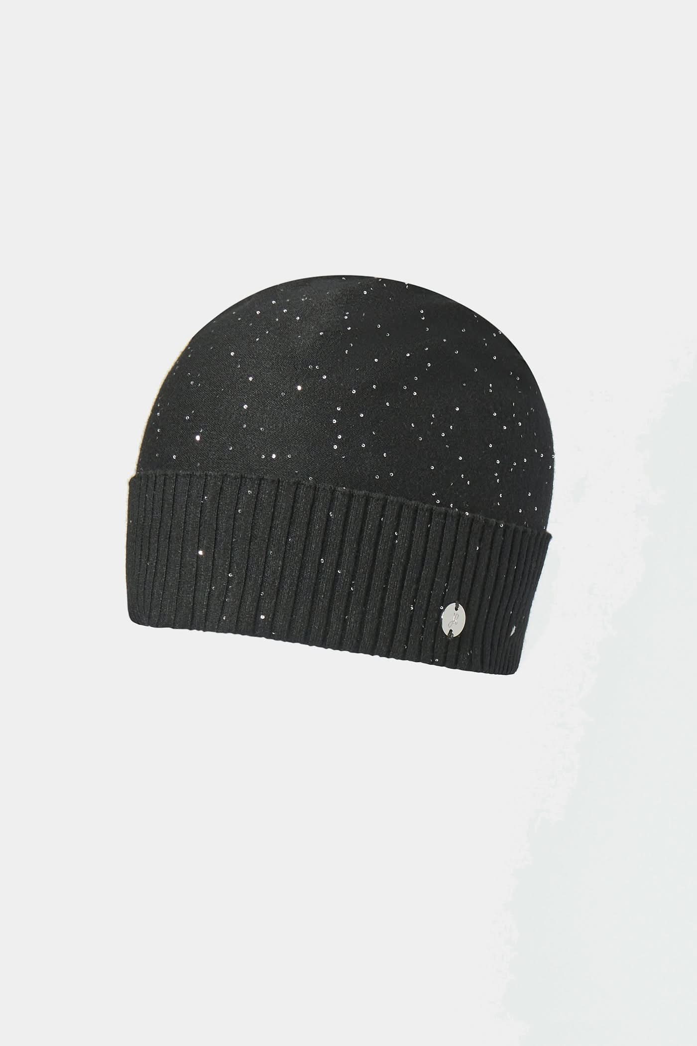 Black hat with sequins