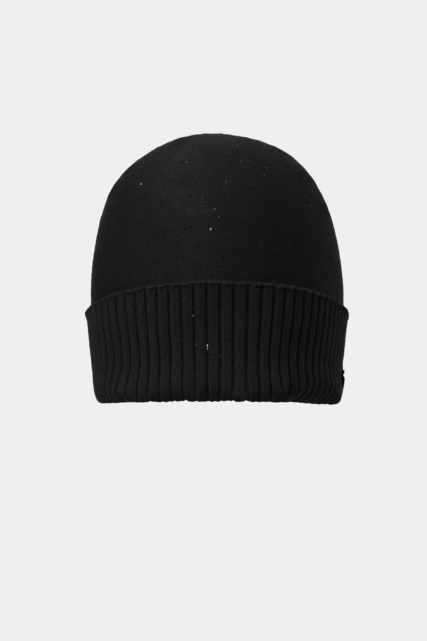 Black hat with sequins