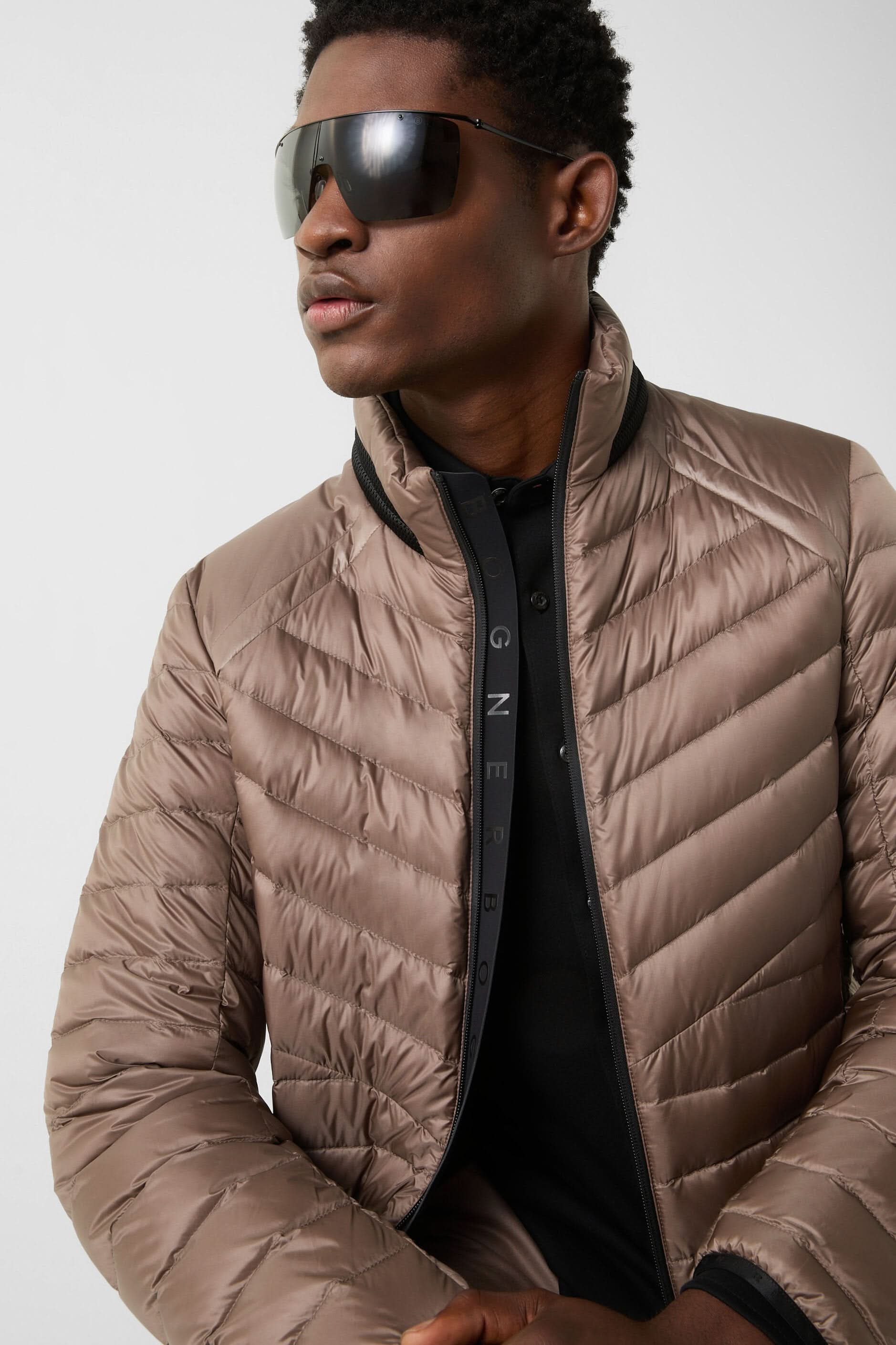 Brown down jacket LIMAN-D