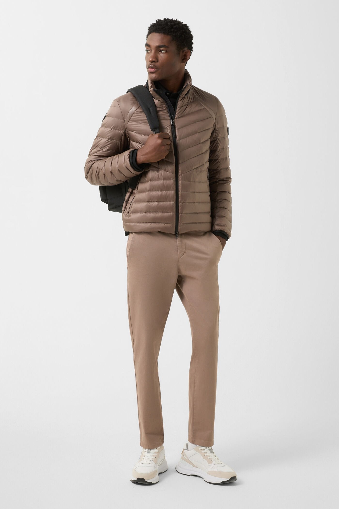 Brązowa kurtka puchowa LIMAN-D