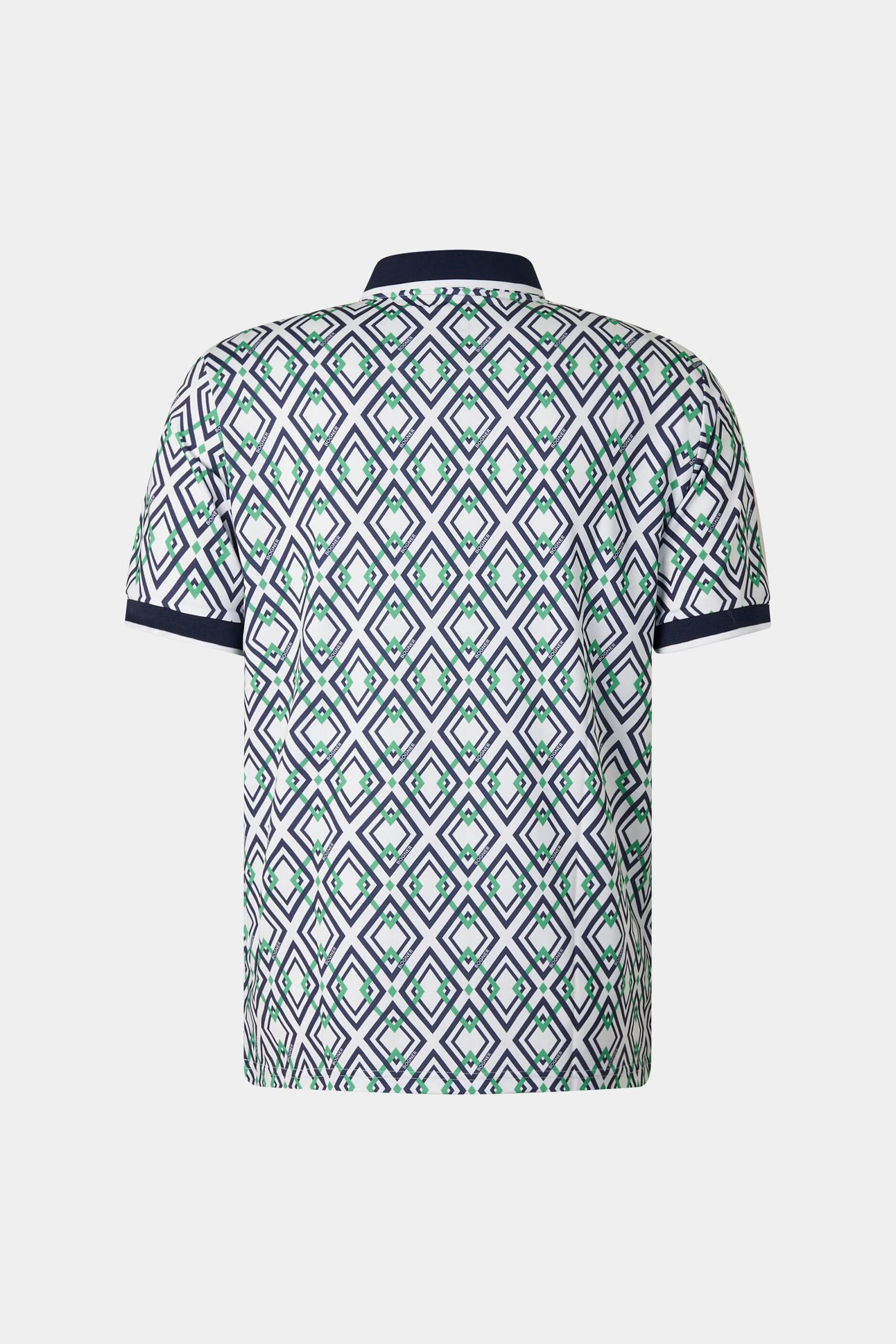 Blue-green VALENTIN functional polo shirt