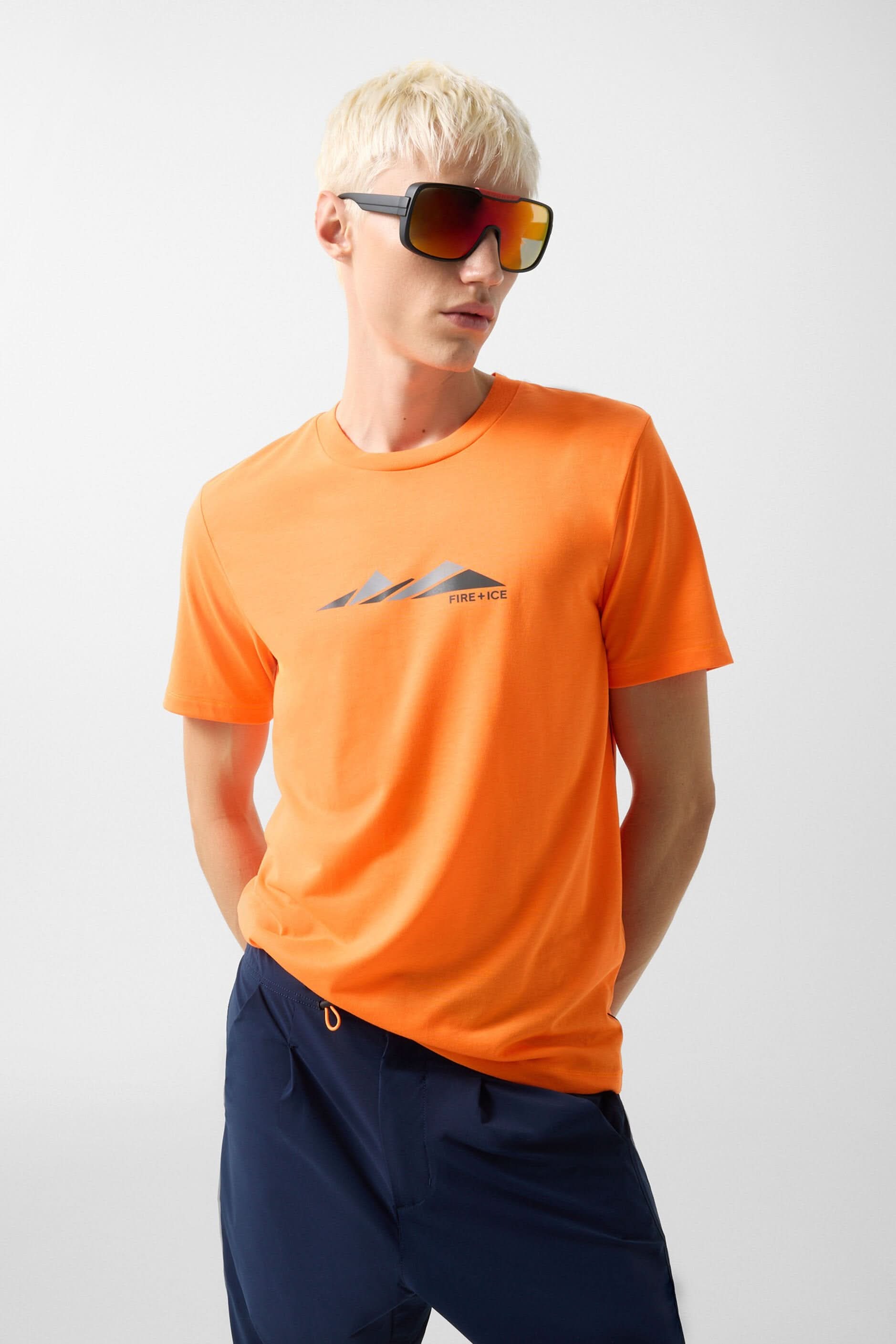 Pomarańczowy T-shirt PACO