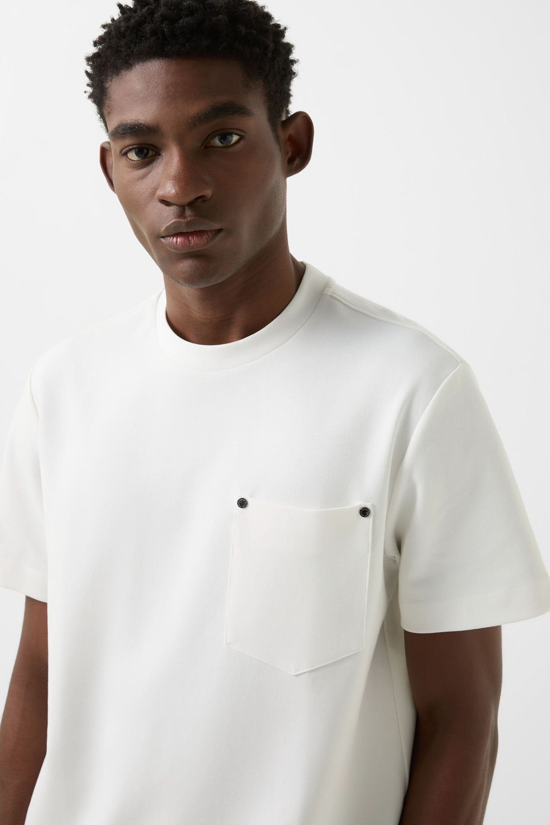 Biały T-shirt DAMIEN